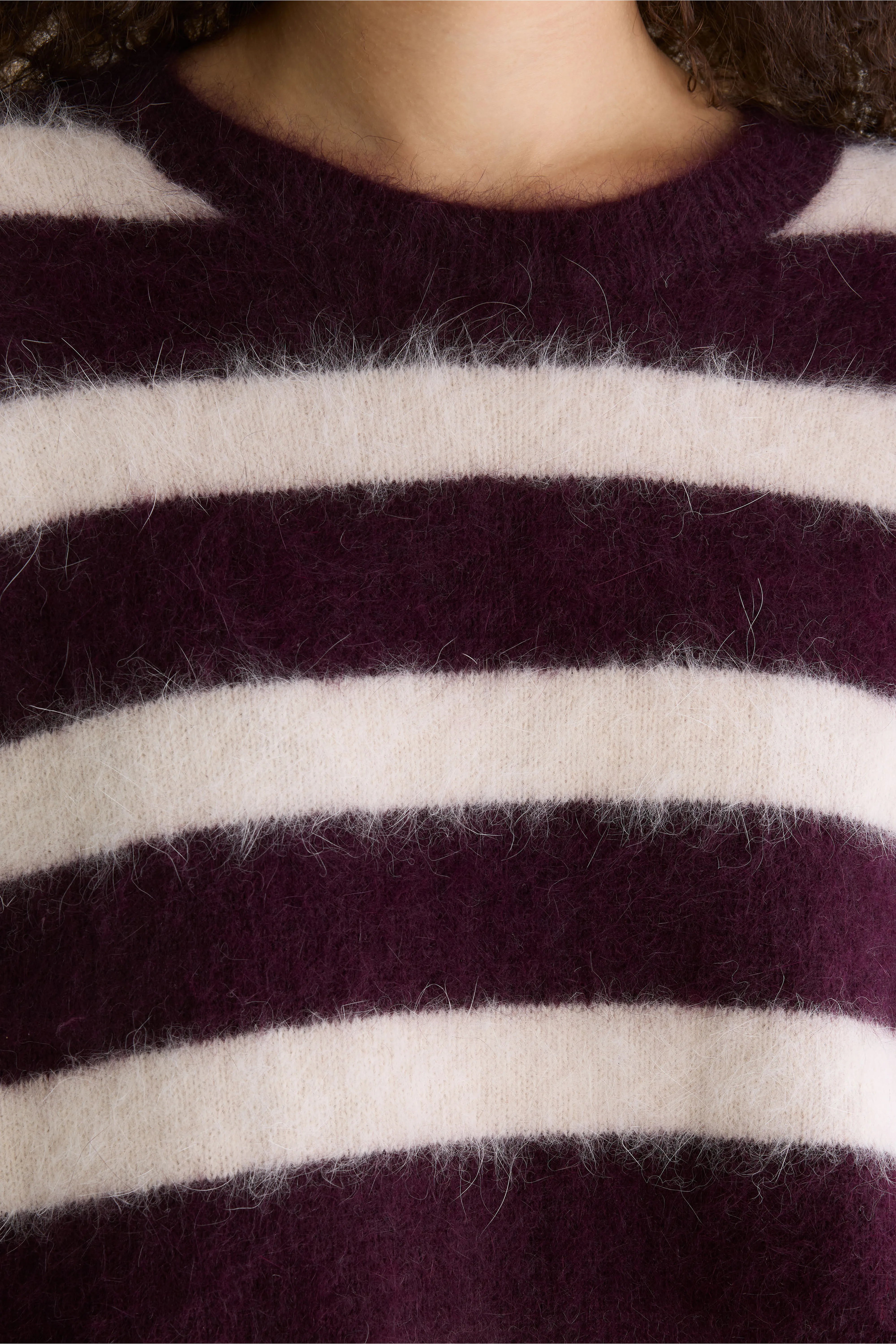 Pull en angora mélangé Datus (262 / W / STRIPE B)