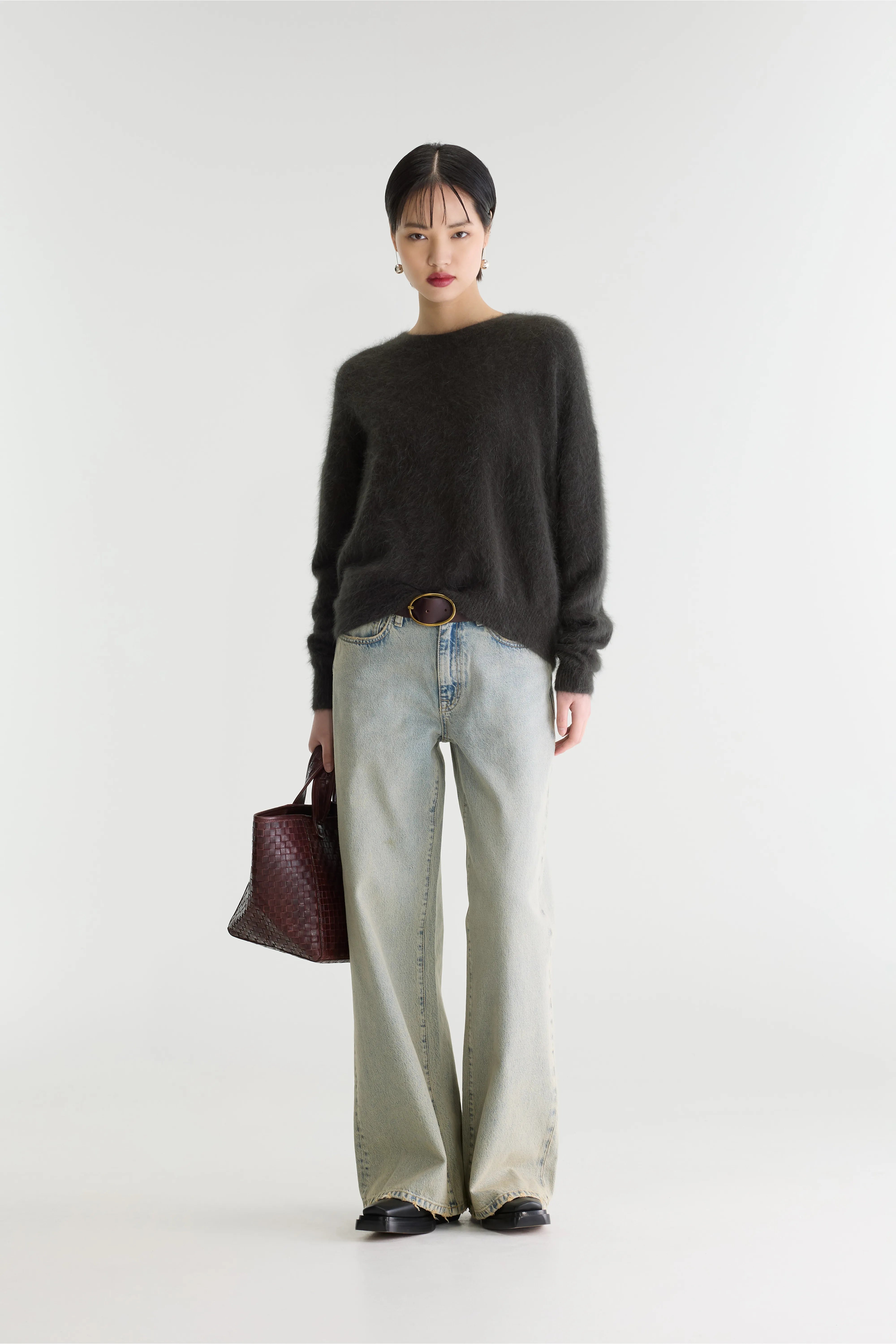 Datus Angora-blend Sweater - Pirate For Women | Bellerose