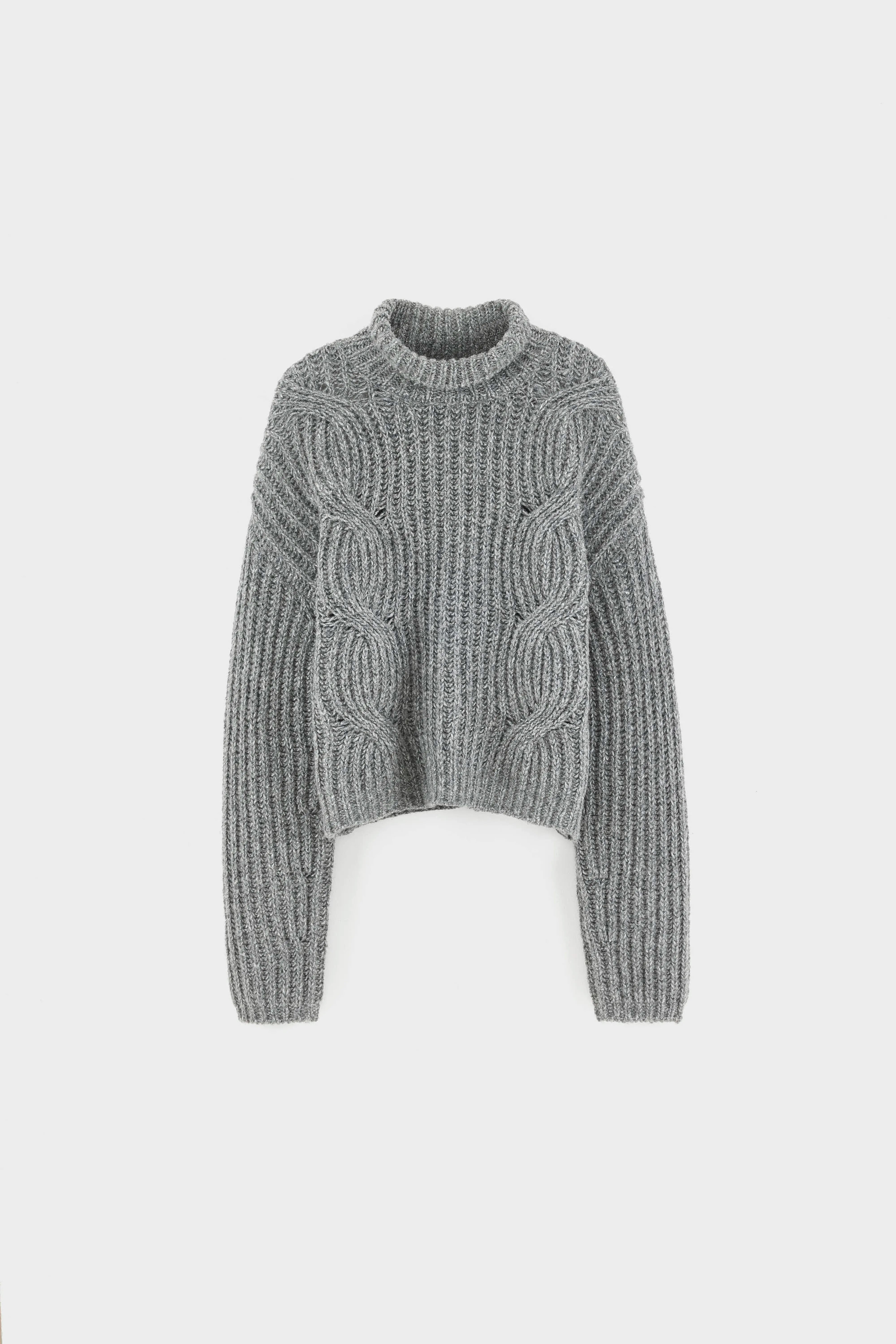 Pull col roulé Deteo (262 / W / MID GREY)
