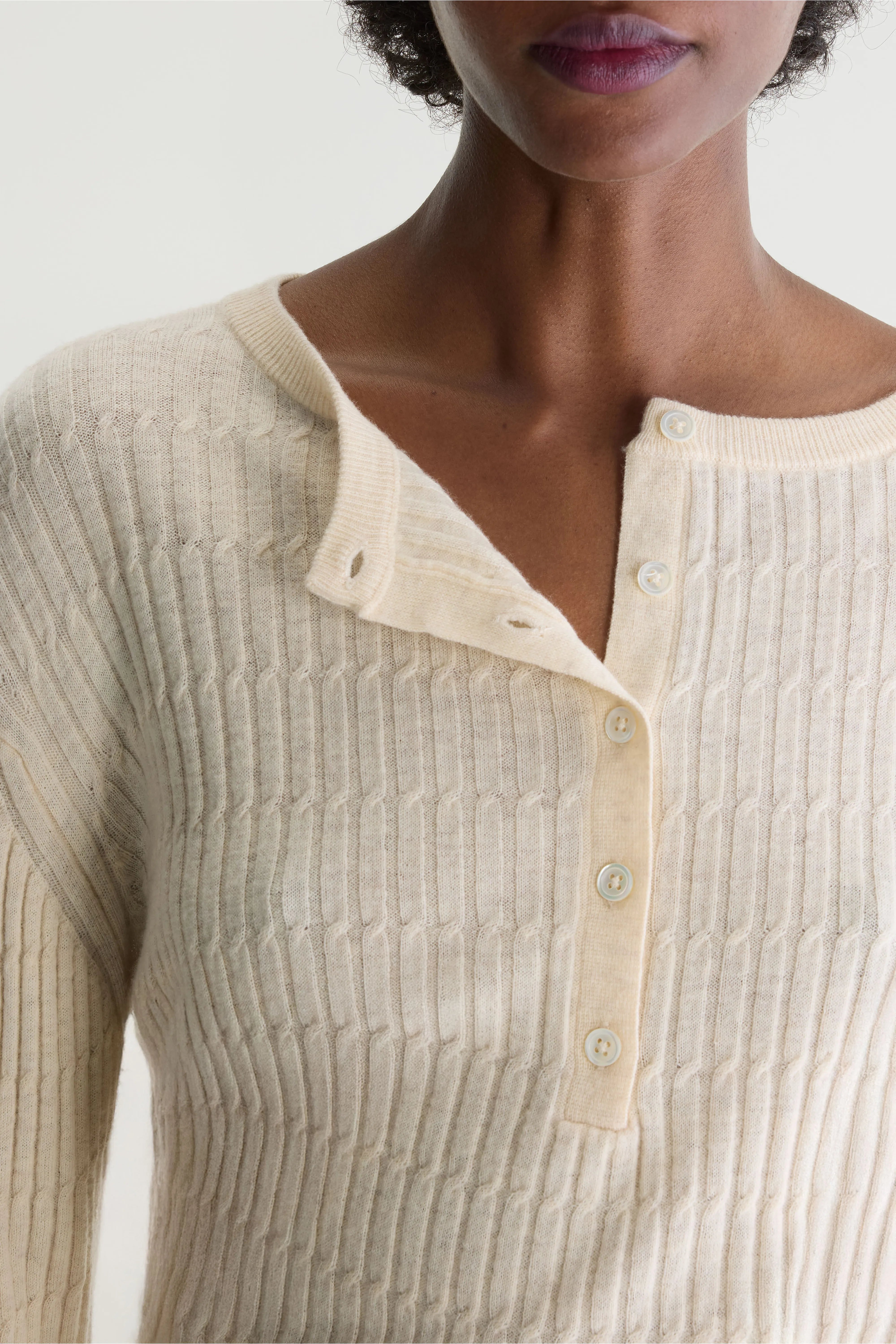 Pull Col Tunisien Aryro - Natural Pour Femme | Bellerose