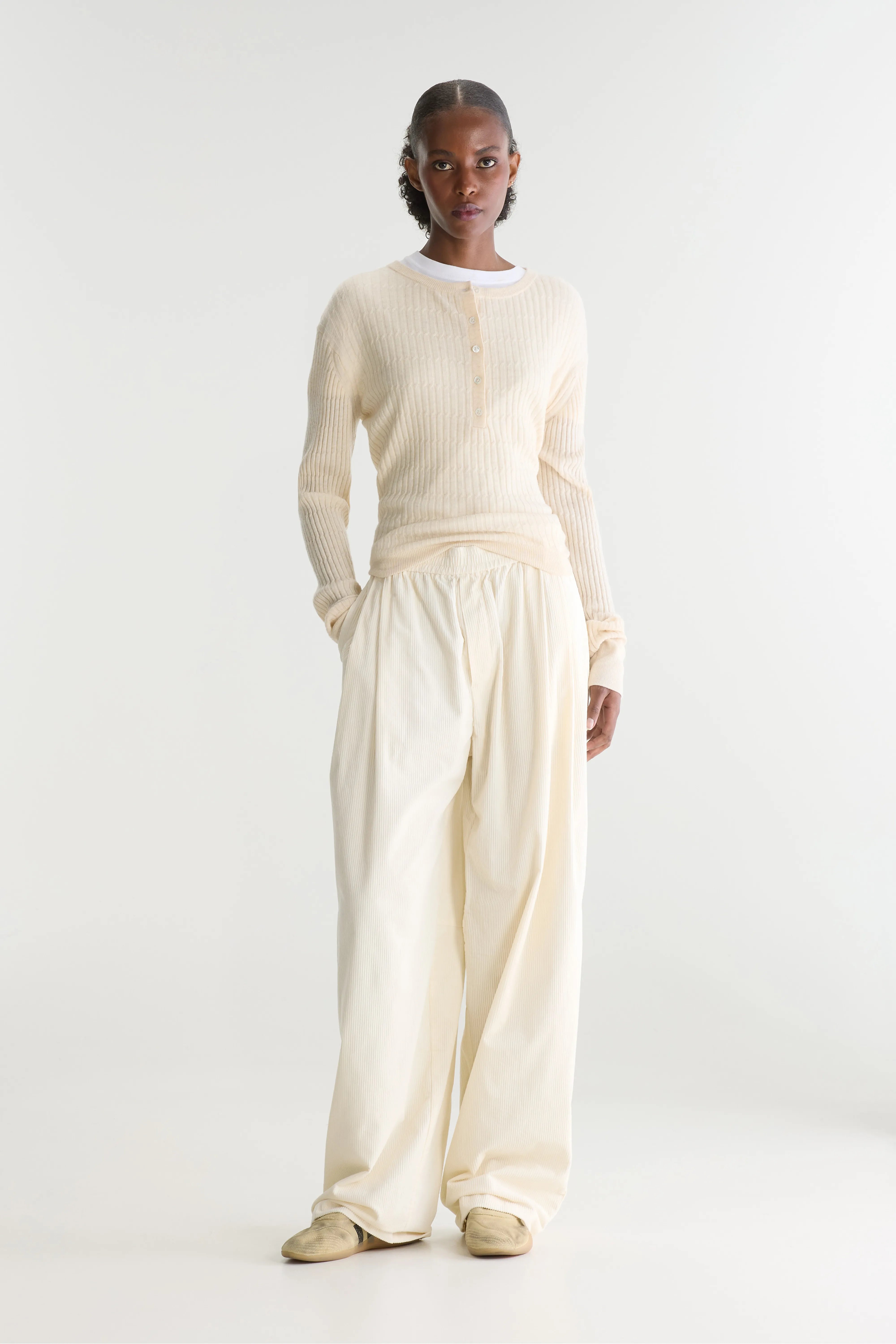 Pull Col Tunisien Aryro - Natural Pour Femme | Bellerose