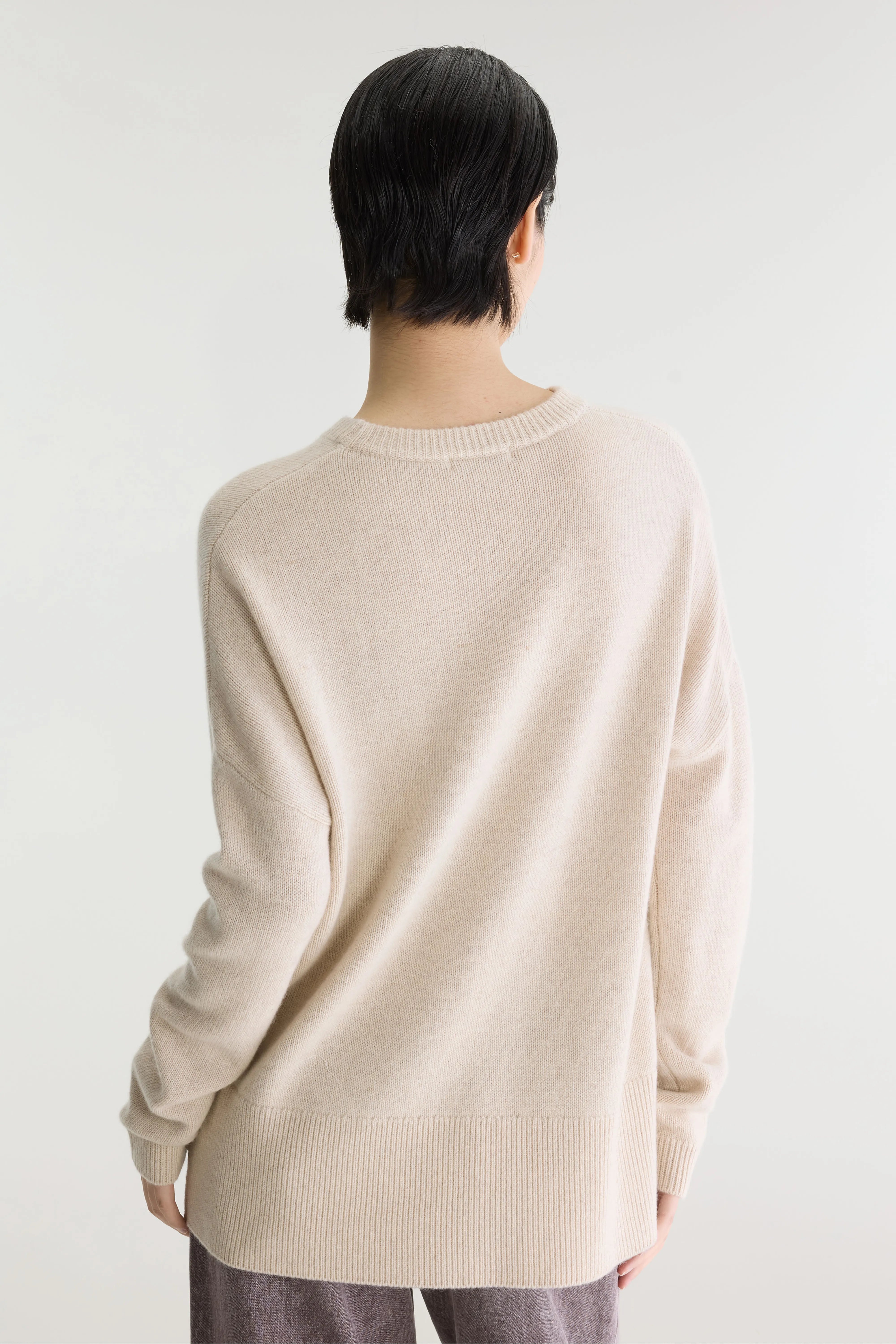 Syn Crewneck Cashmere Sweater - Oatmeal For Women | Bellerose