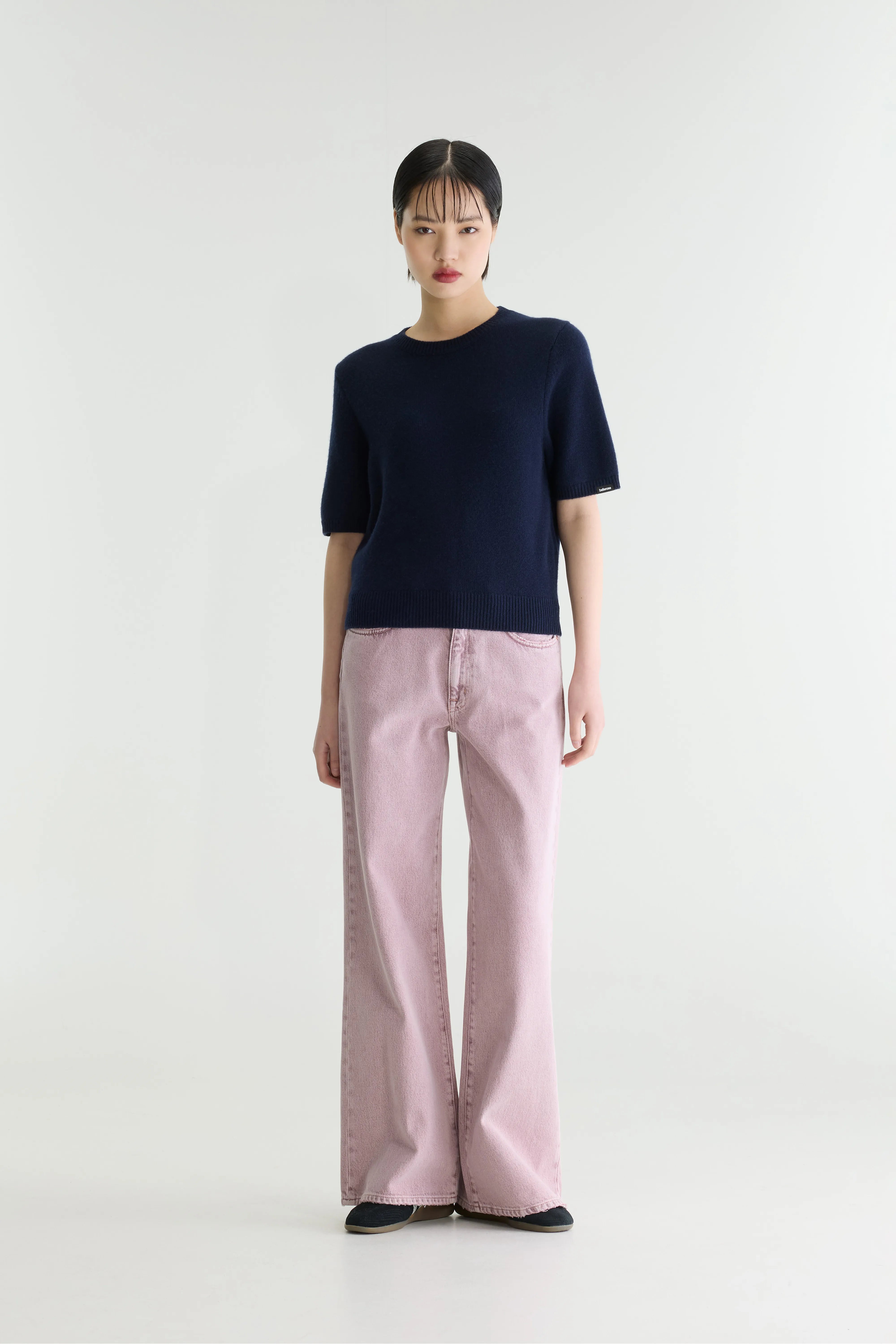 Synad Short-sleeve Cashmere Sweater - Navy For Women | Bellerose