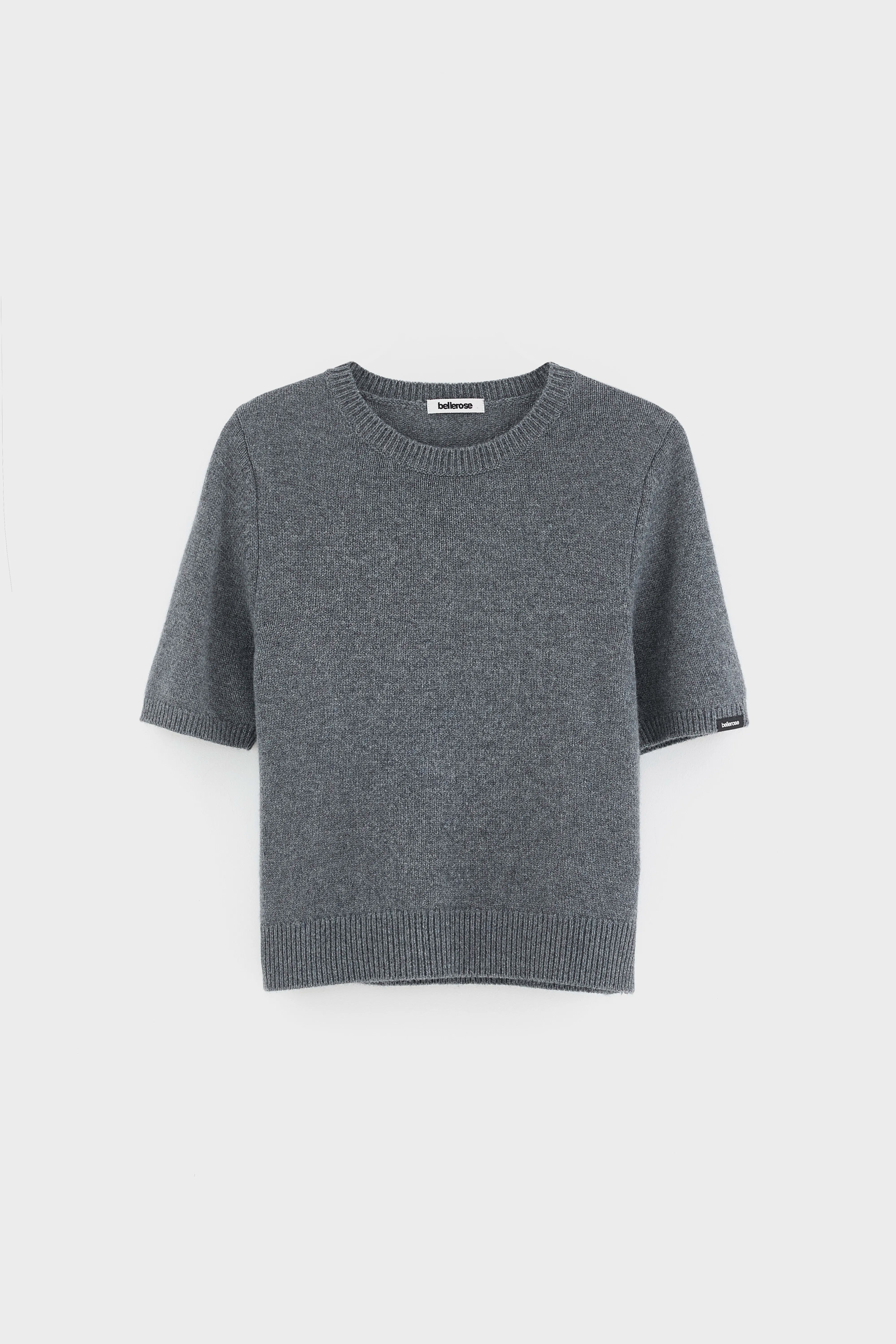 Synad short-sleeve cashmere sweater (262 / W / GREY MELANGE)