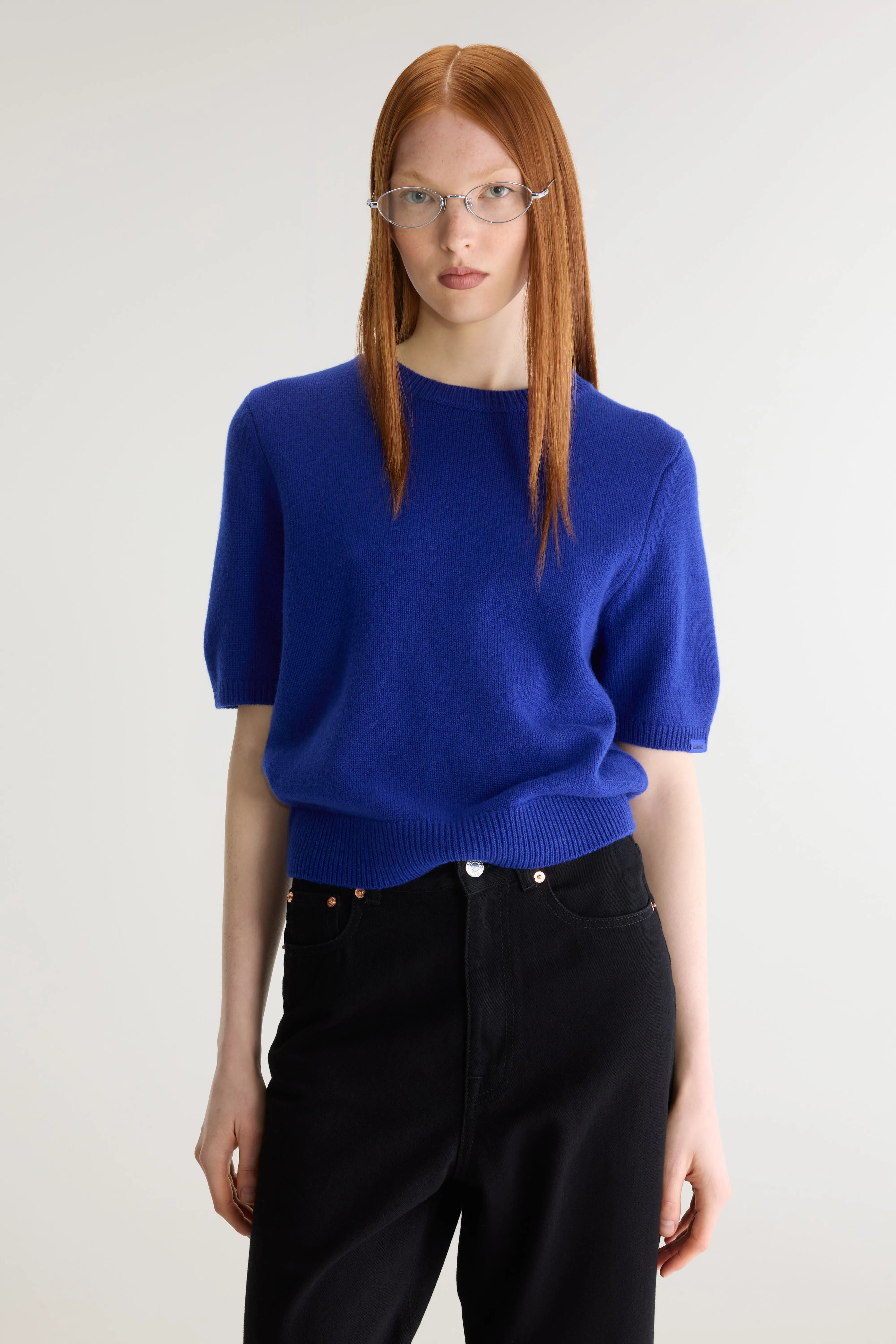 Synad Short-sleeve Cashmere Sweater - Blueworker For Women | Bellerose