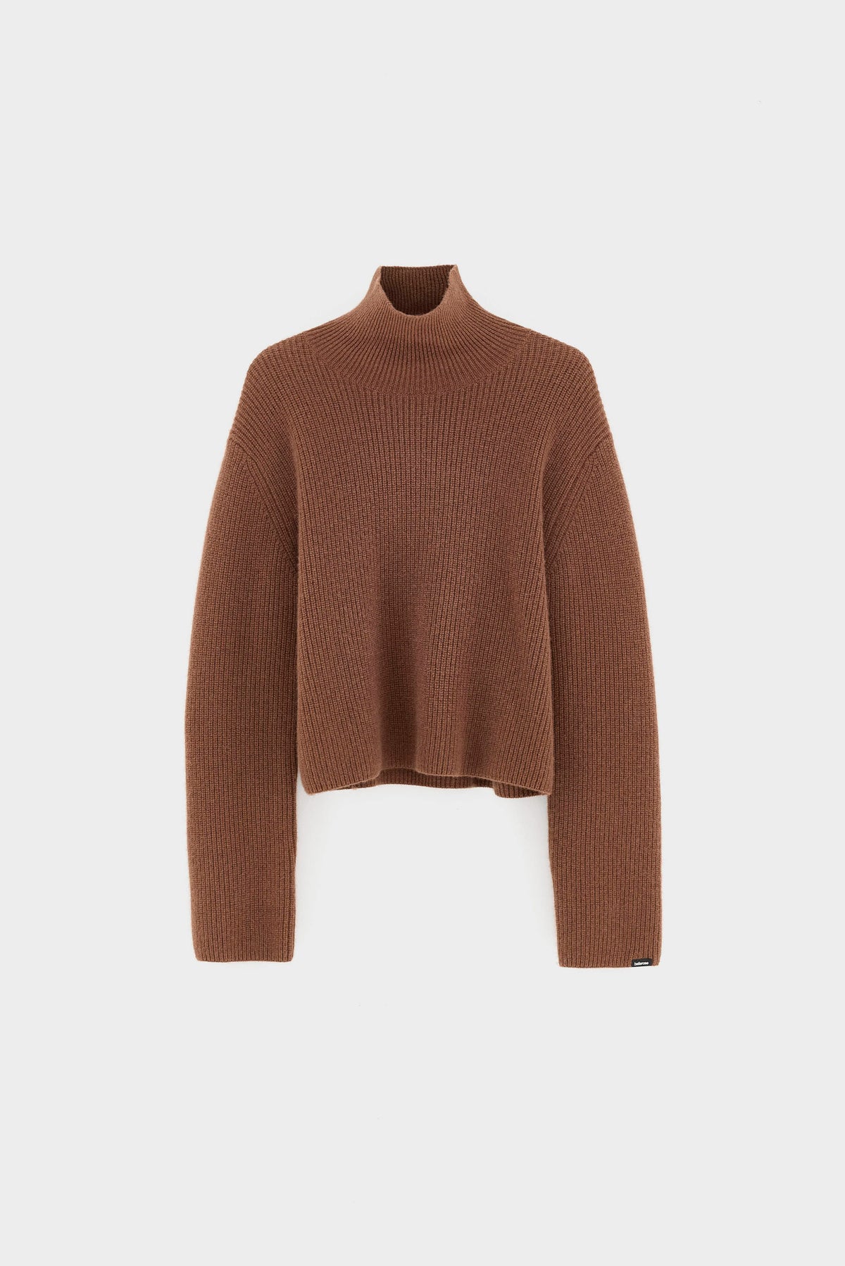 Synin funnel neck cashmere sweater (262 / W / TIRAMISU)