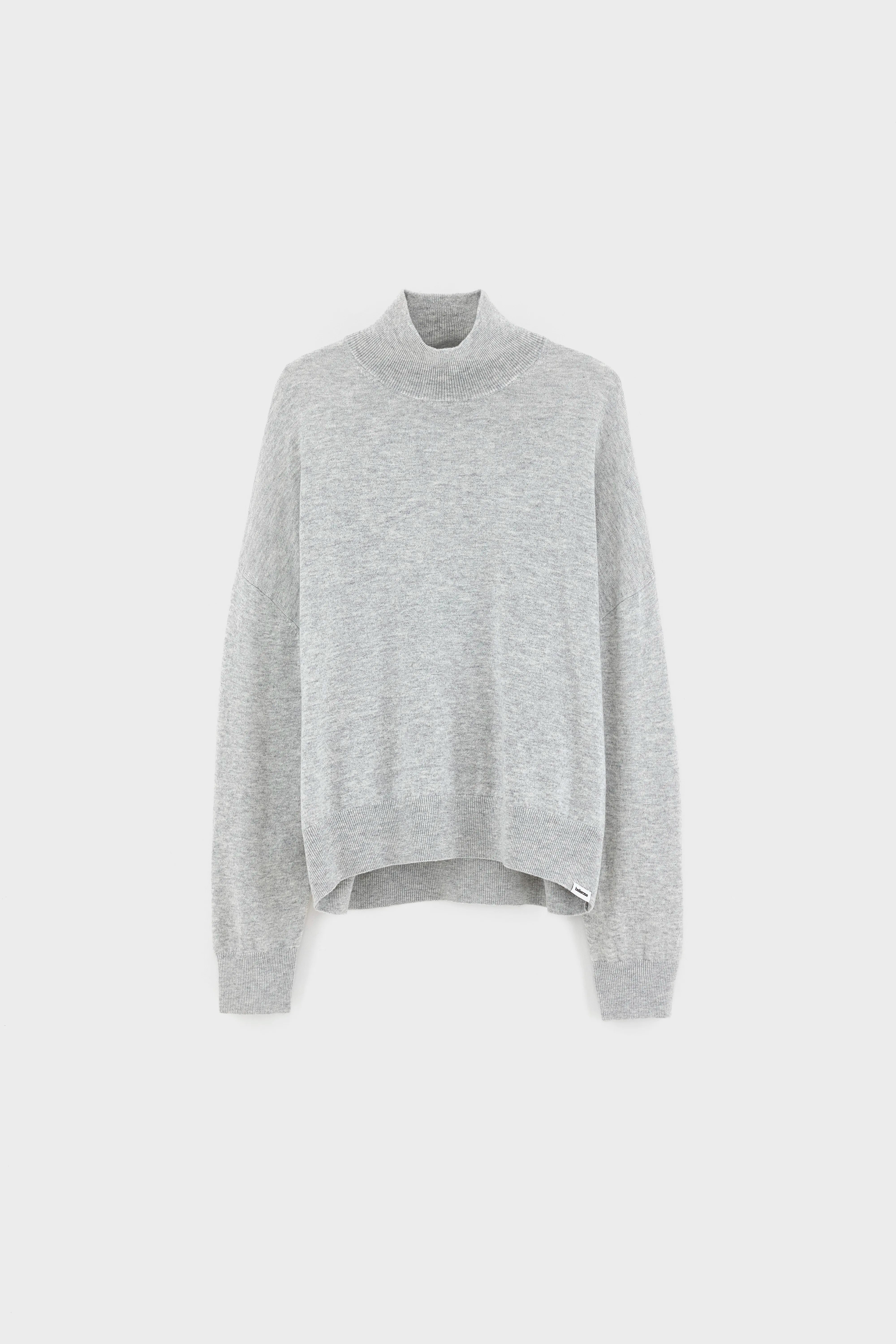 Sonys funnel neck sweater (262 / W / LIGHT GREY)