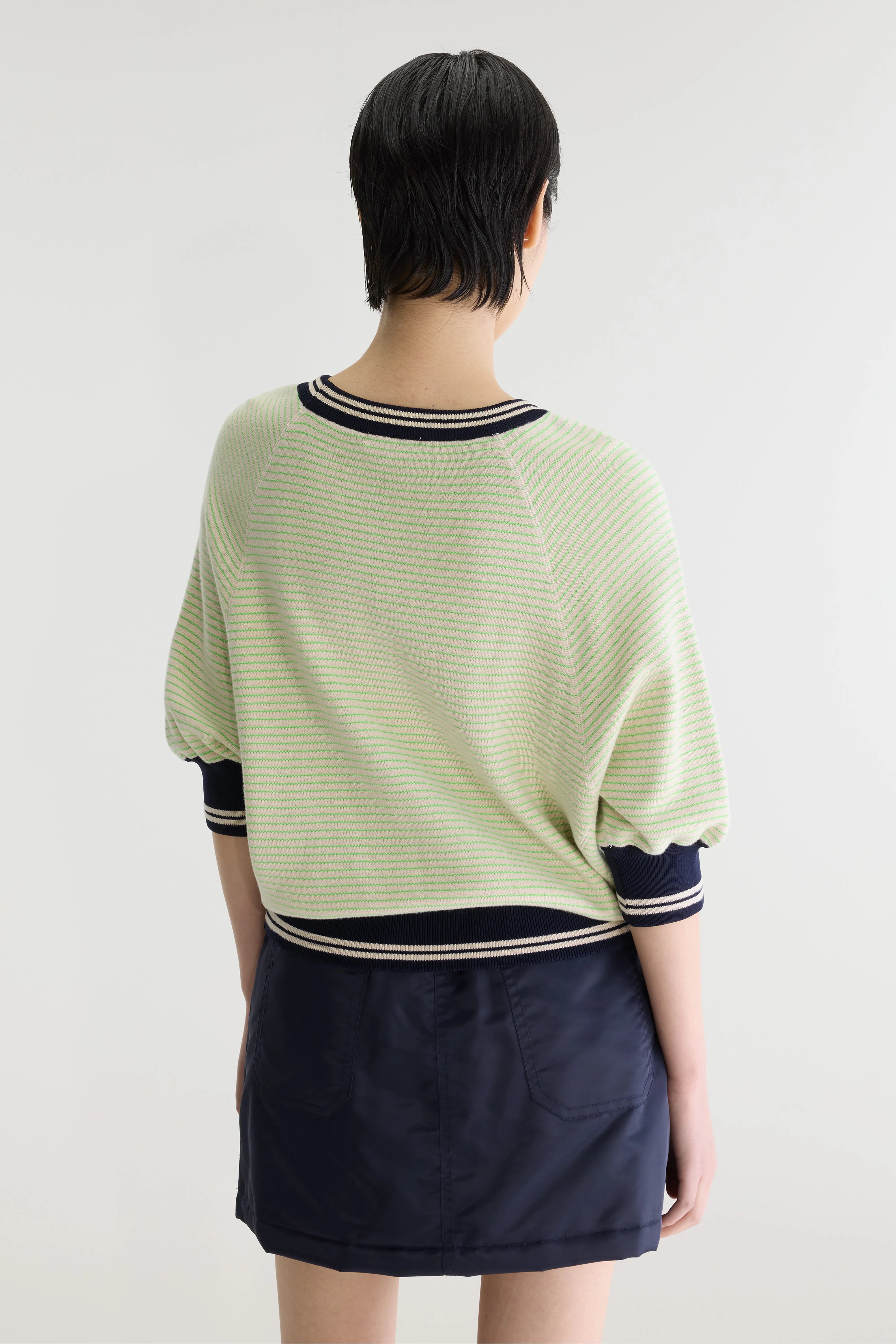 Anglet Crewneck Sweater - Ivory / Navy / Vegas For Women | Bellerose