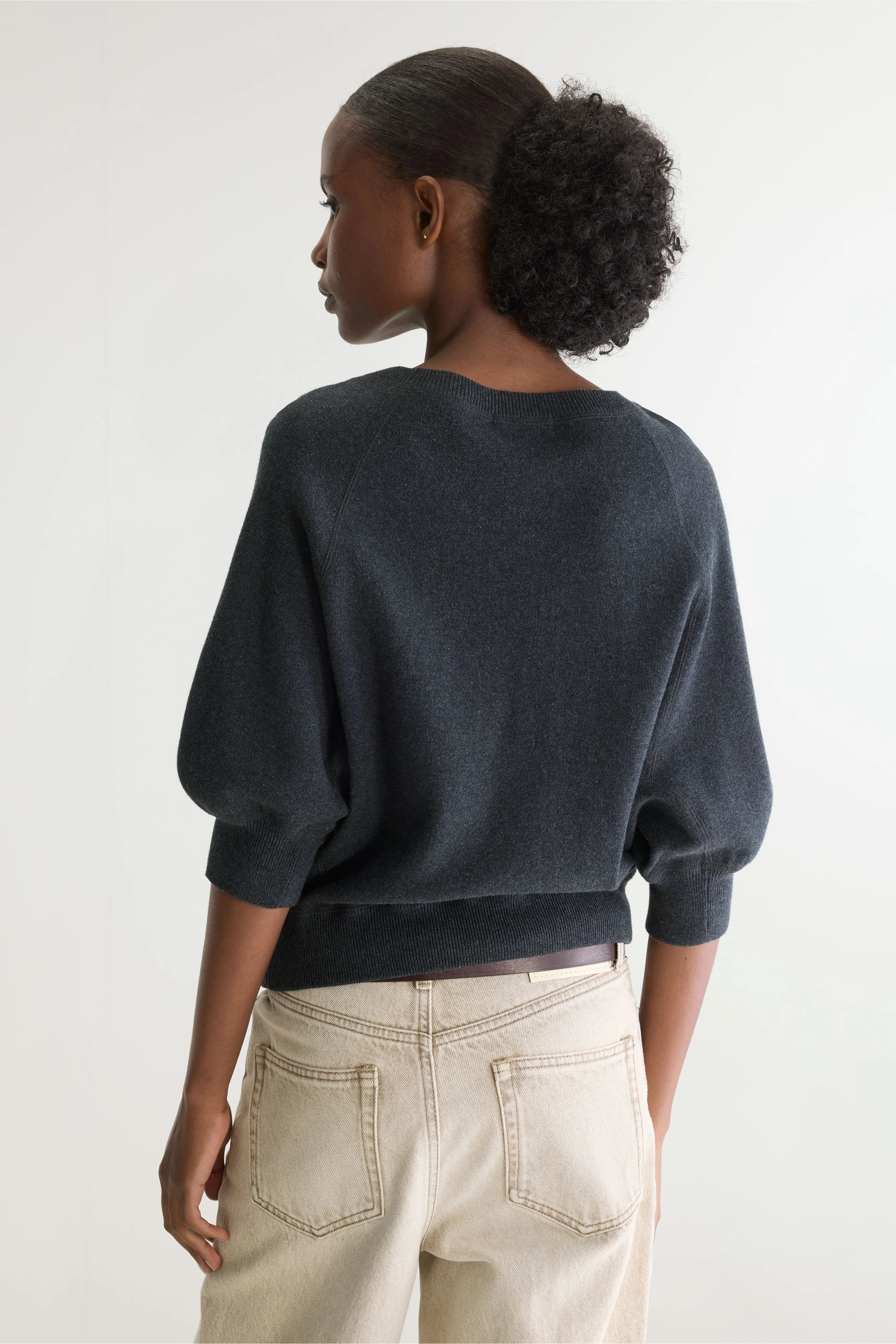 Anglet Crewneck Sweater - Anthracite For Women | Bellerose