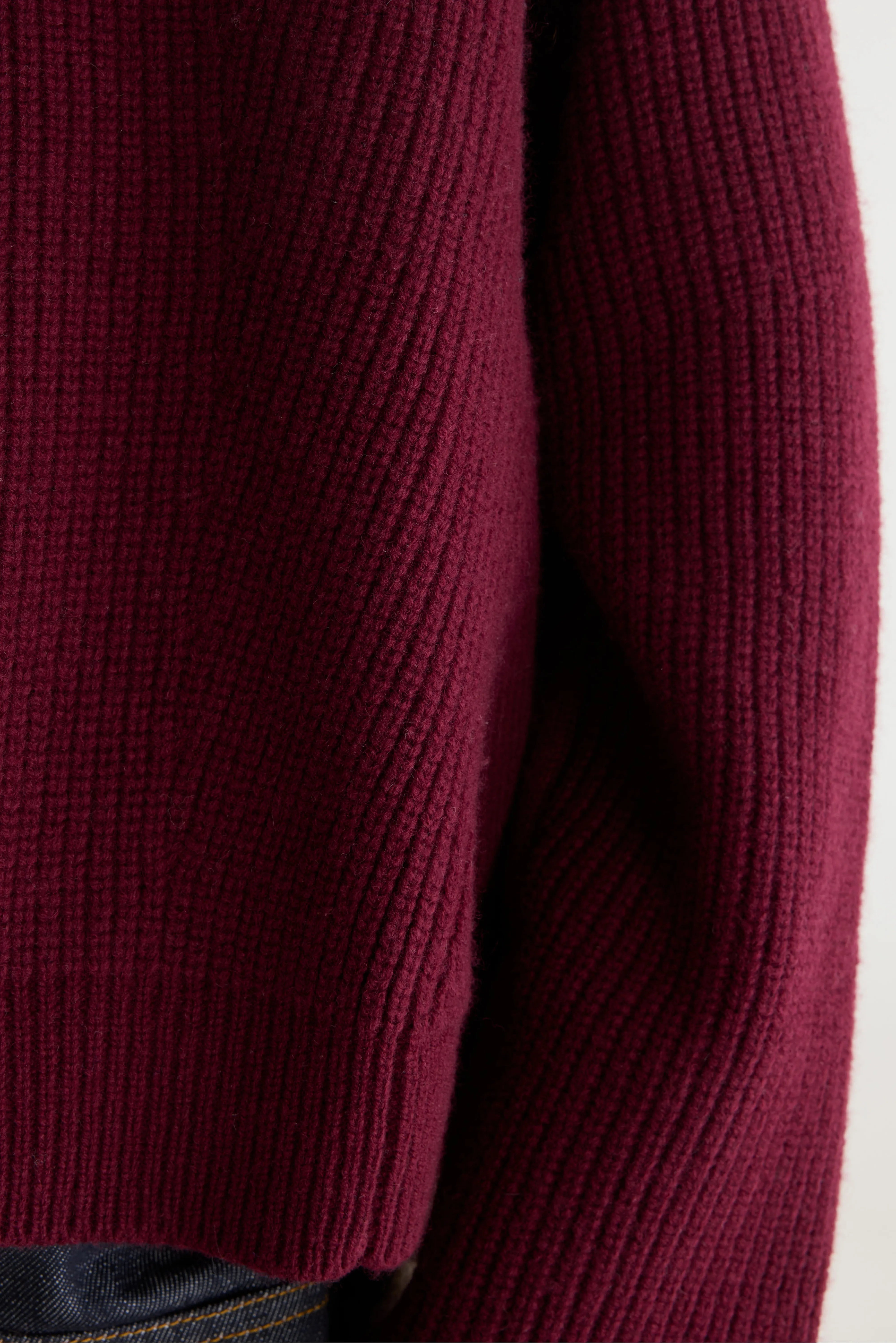 Dorou cropped trui met ronde hals (262 / W / WINE)