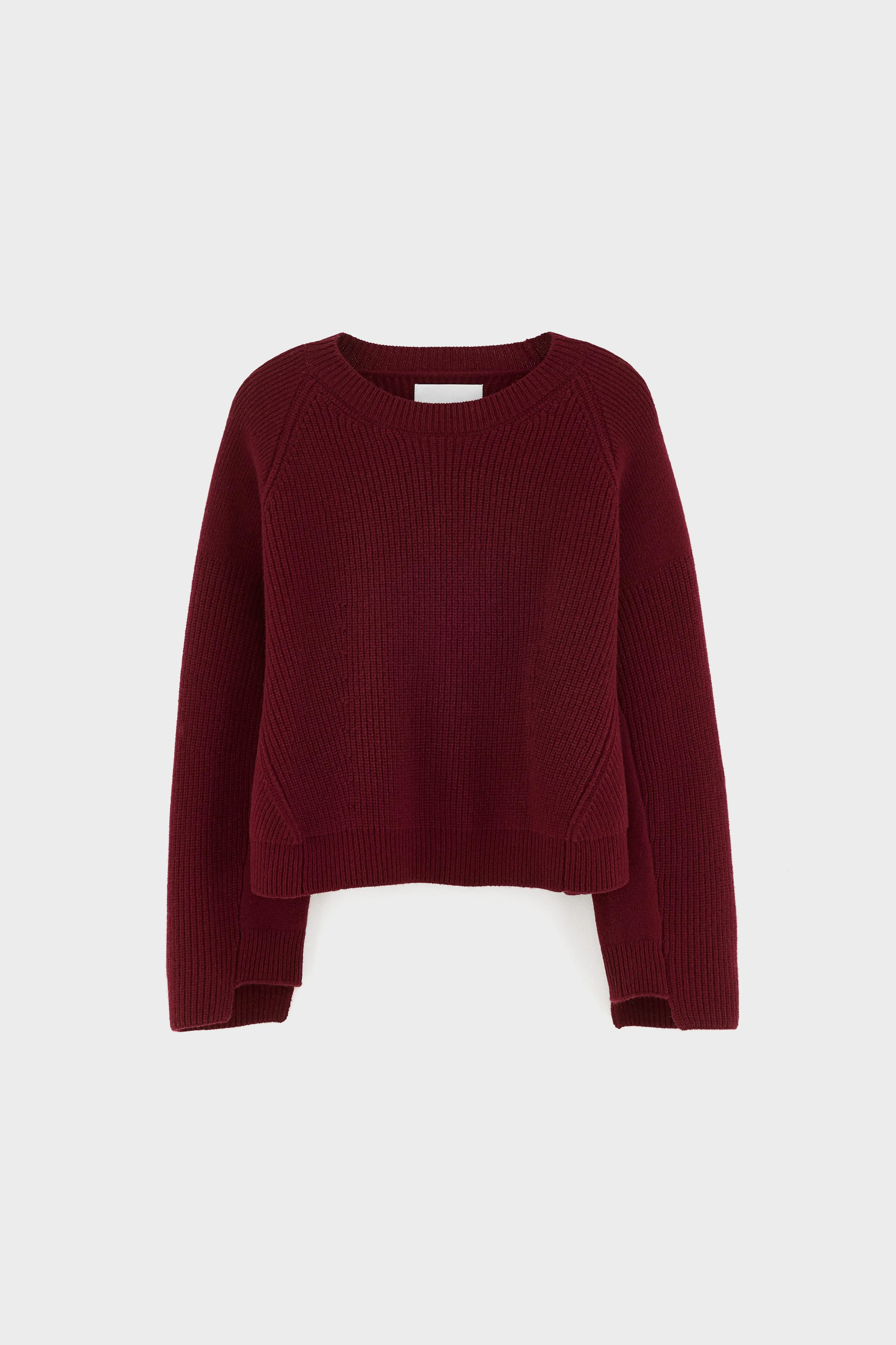 Dorou cropped trui met ronde hals (262 / W / WINE)