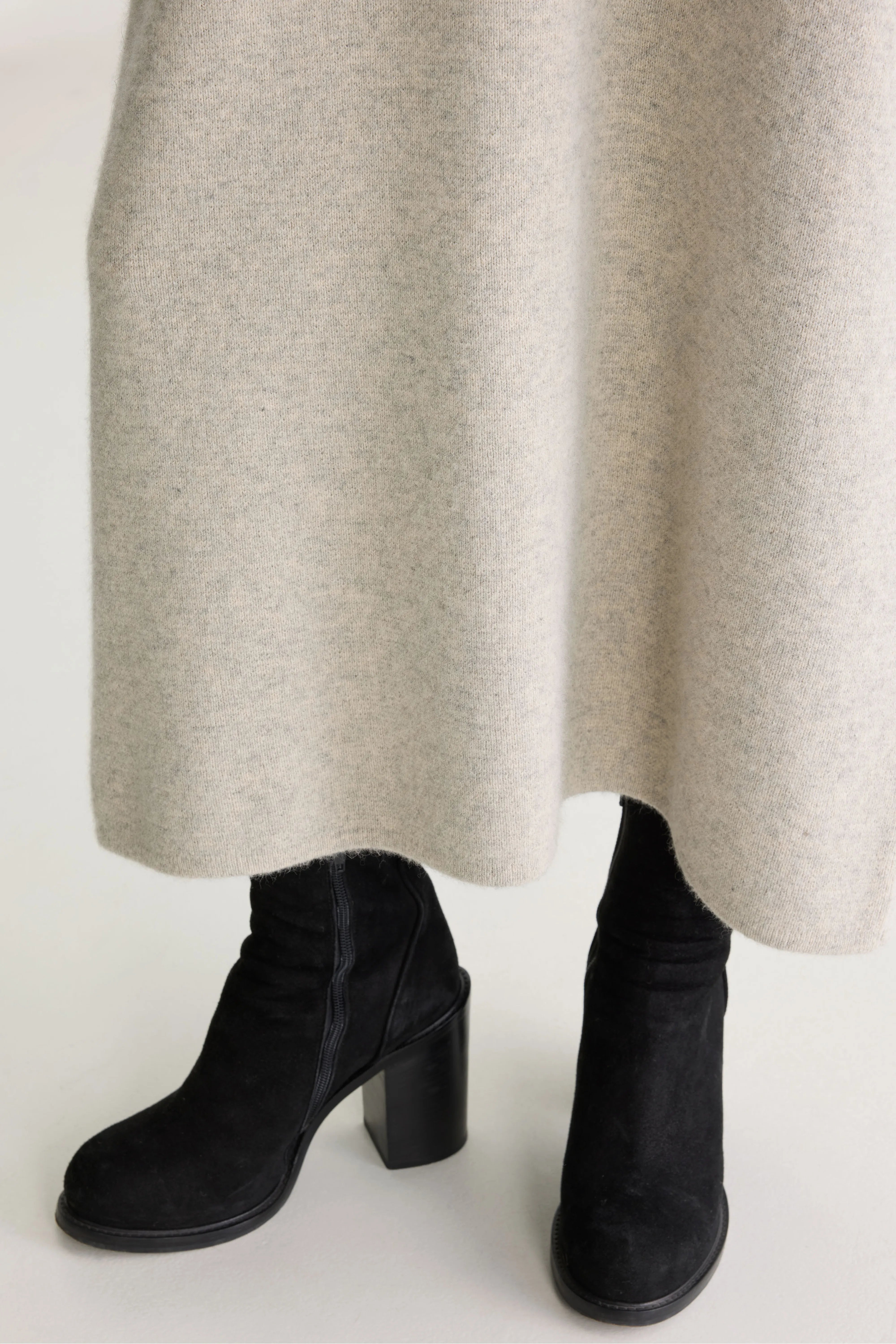Duslo midi polojurk (262 / W / LIGHT GREY)