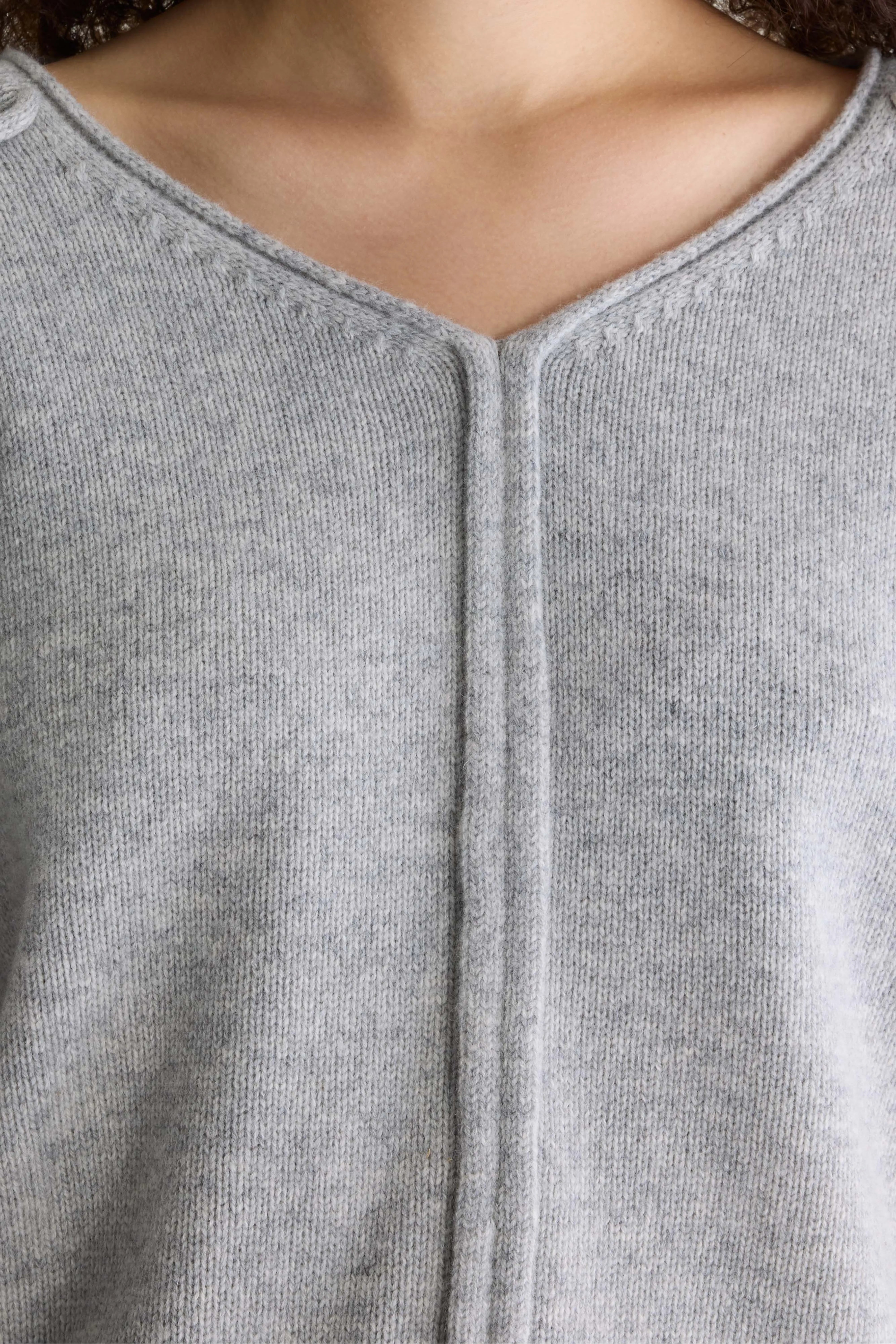 Gapt trui met V-hals (262 / W / LIGHT GREY)