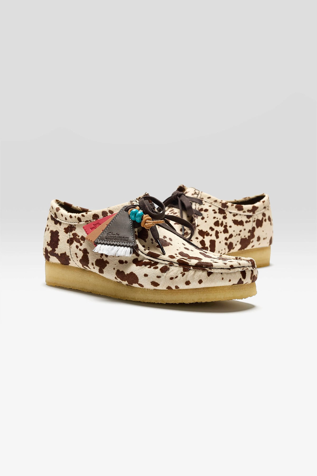 Wallabee Brown Cow Print for Men (262 / M / BROWN)