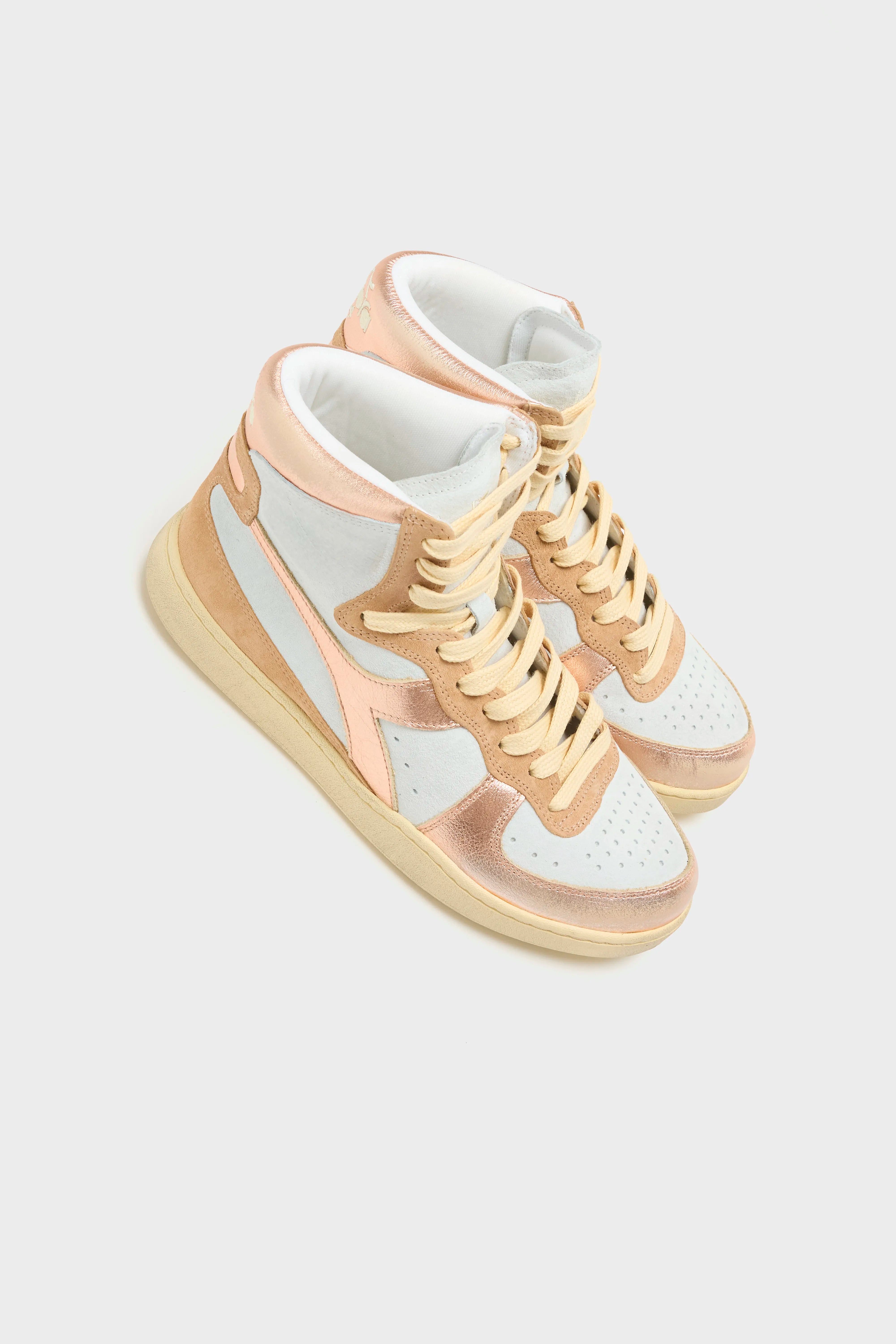 Mi Basket Metal Pigskin Used voor Vrouwen (261 / W / PINK GOLD)