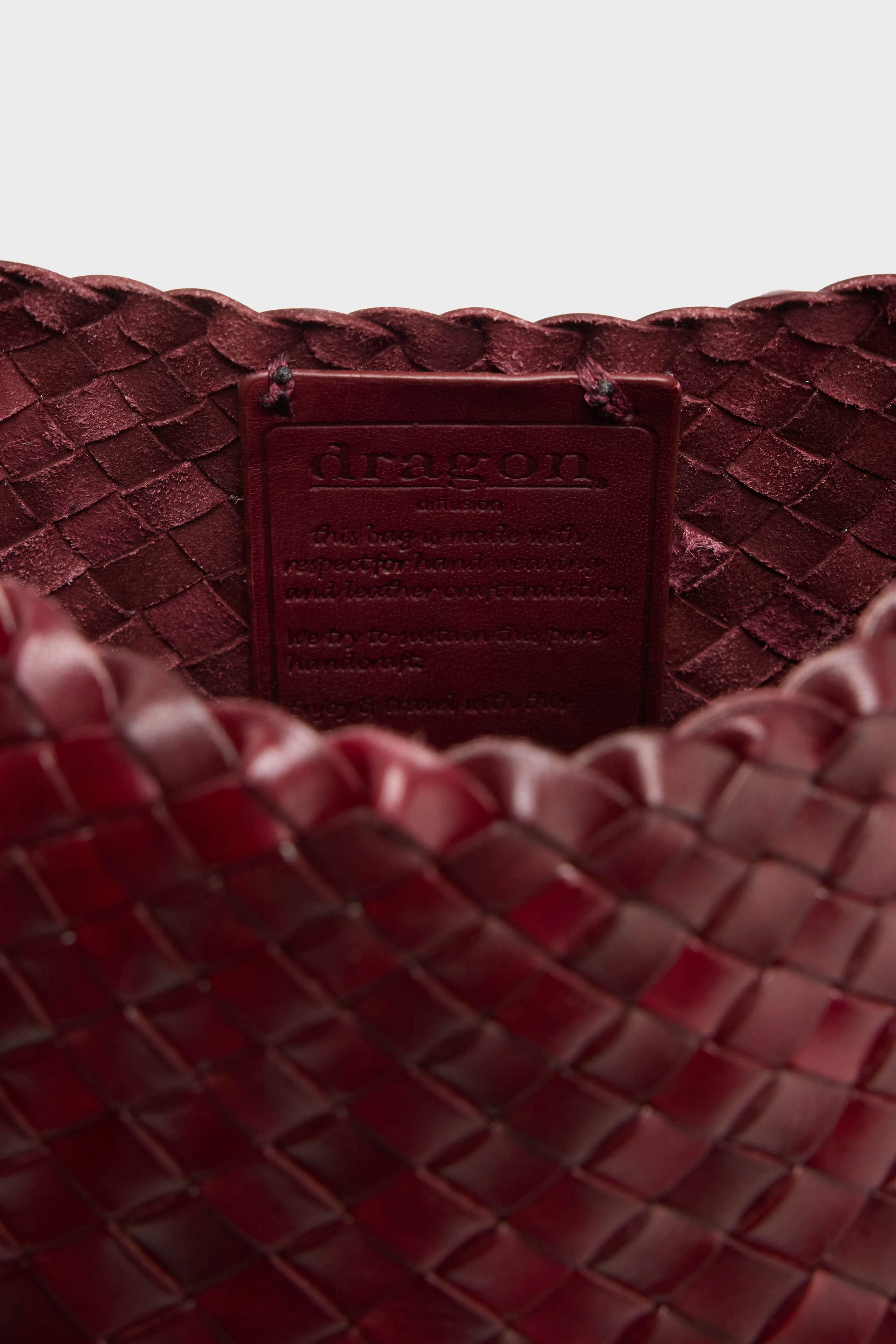 Rosanna Bordo Woven Leather Bag  (251 / W / BORDEAUX)