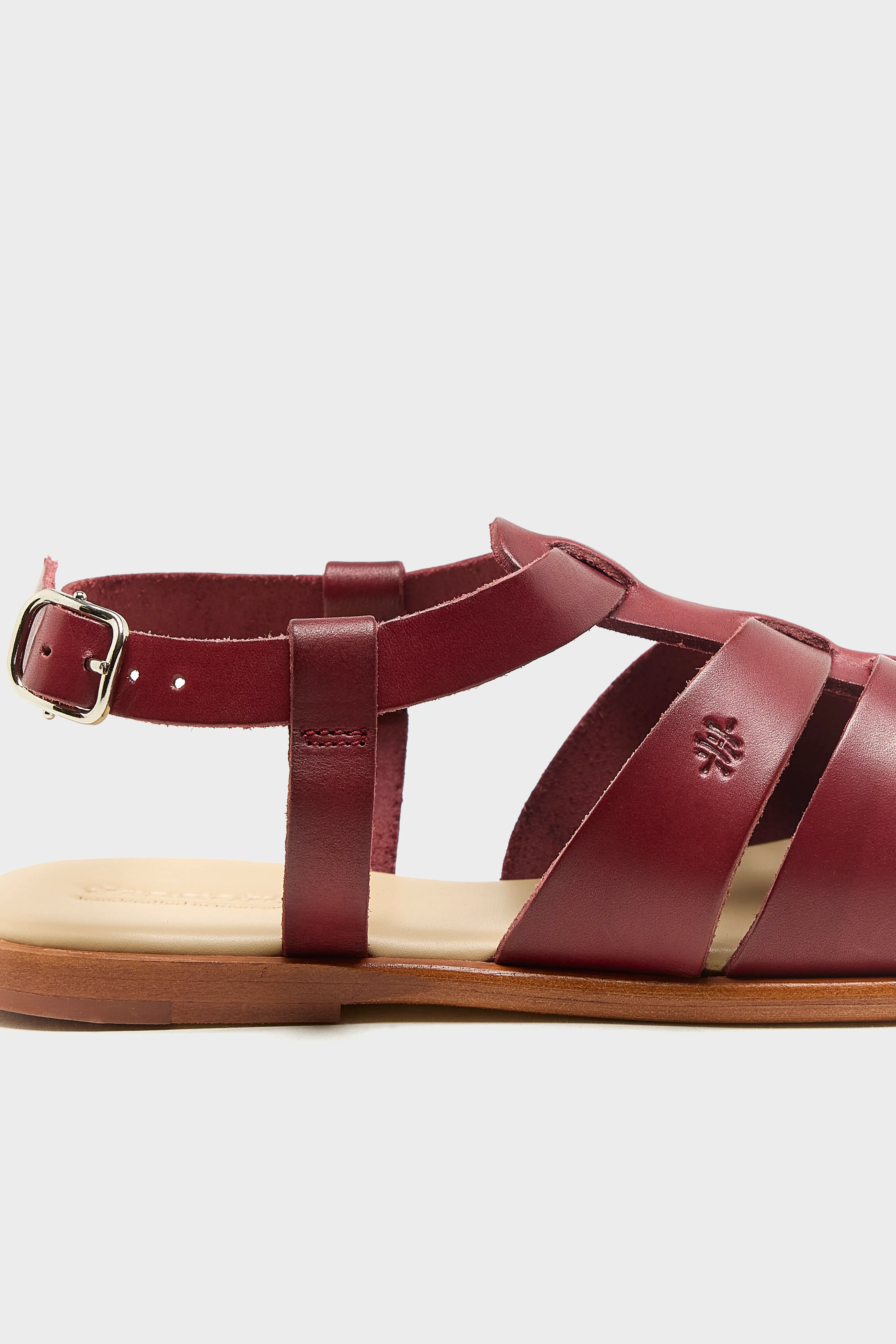 Pescador Leren Sandalen (261 / W / BORDEAUX)