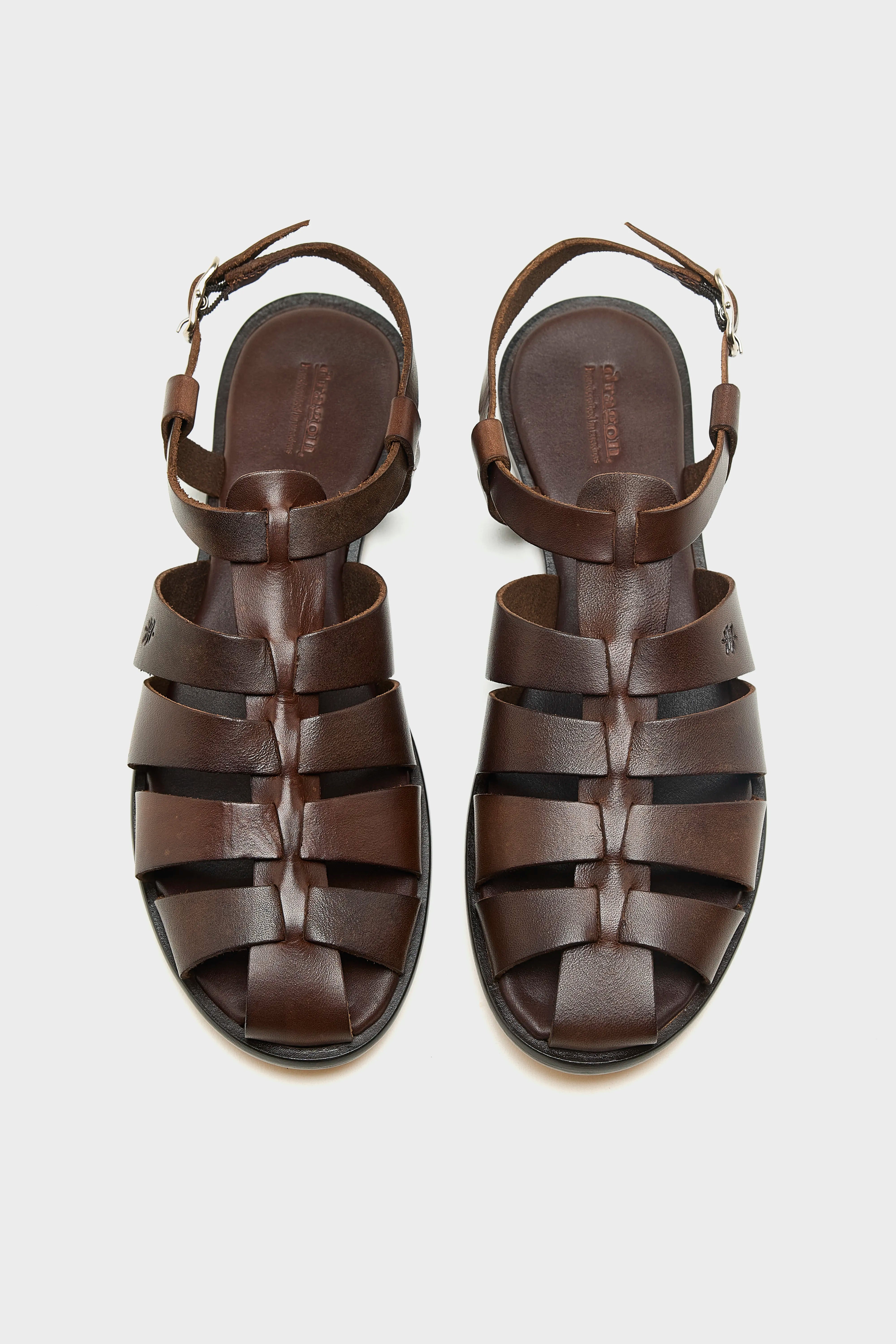 Pescador Leather Sandals  (261 / W / DARK BROWN)
