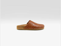 DRAGON DIFFUSION Woven Leather Mule Sandals  
