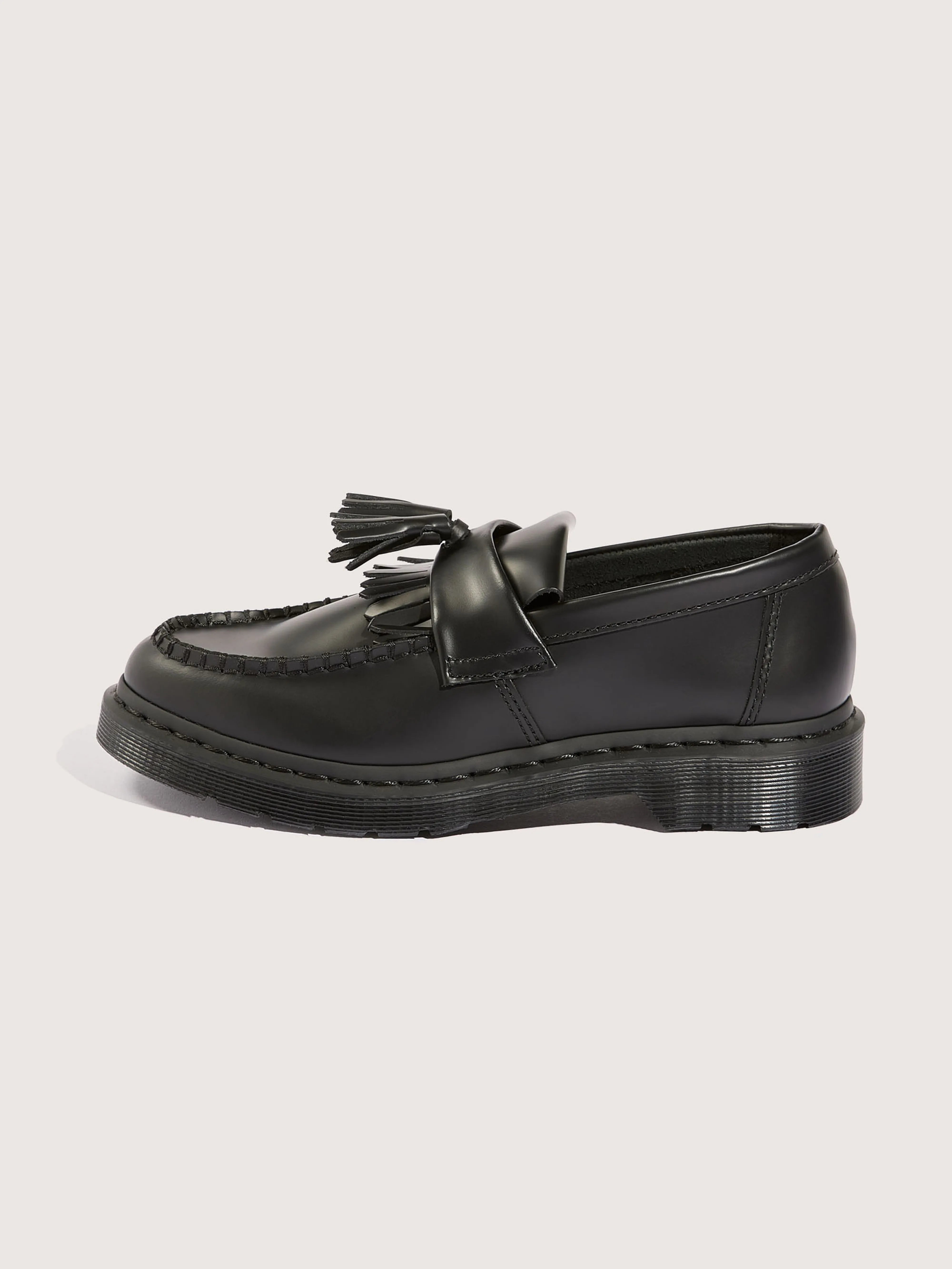 Adrian Mono Smooth Leather Loafers for Women (242 / W / BLACK)