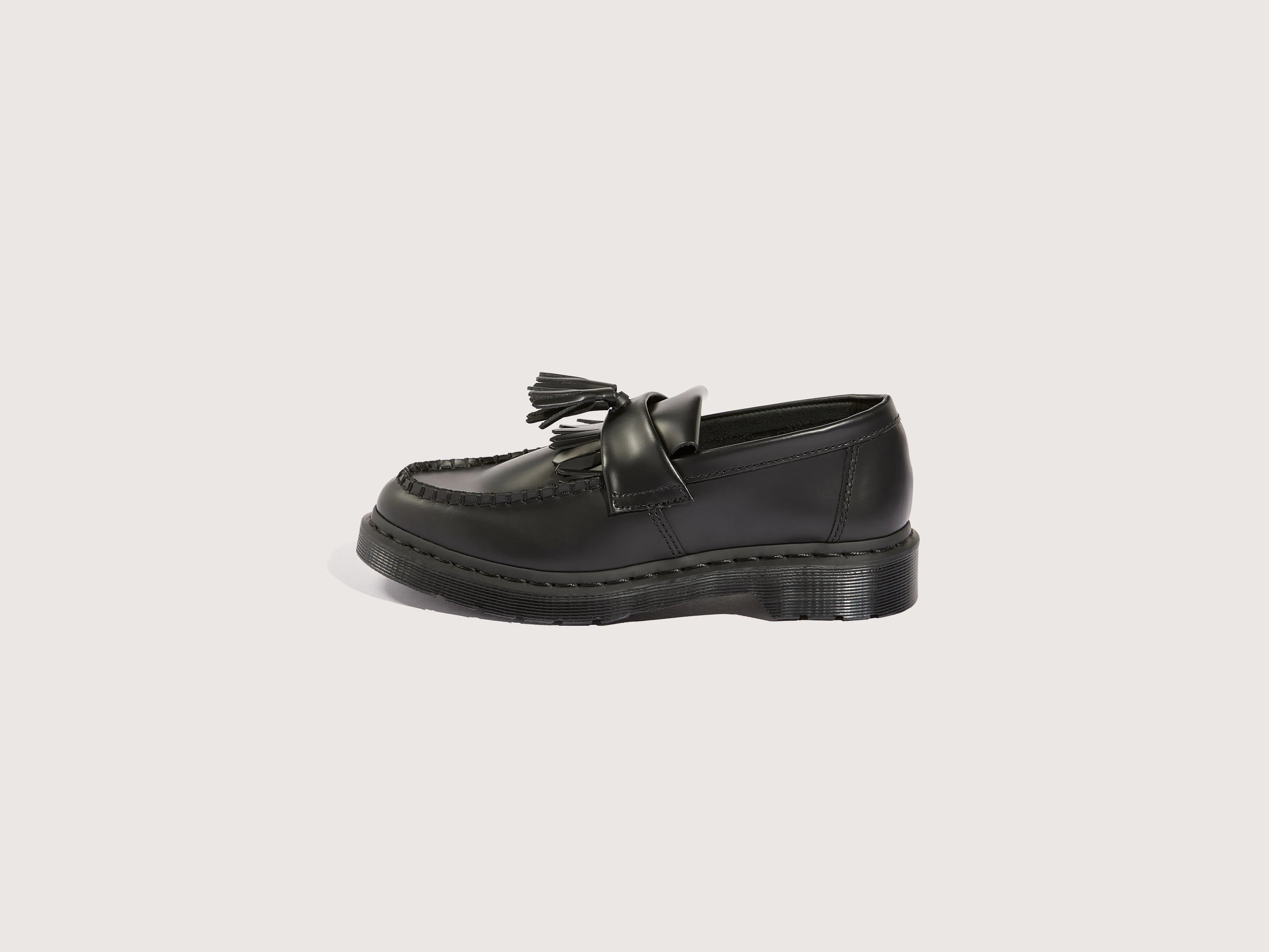 Adrian Mono Smooth Leather Loafers for Women (242 / W / BLACK)