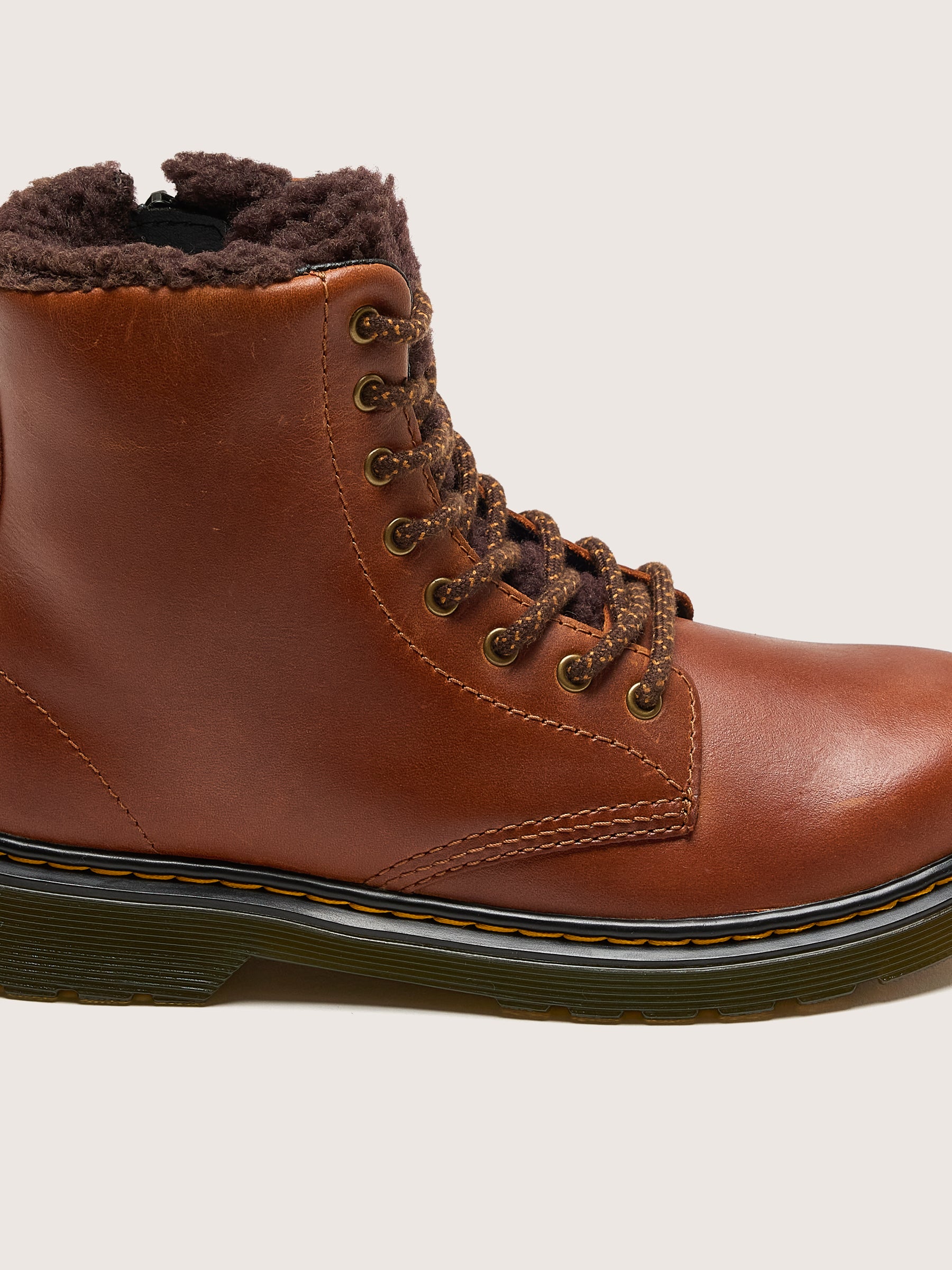 1460 Serena Lederen Laarzen voor Juniors (242 / G / DARK BROWN)