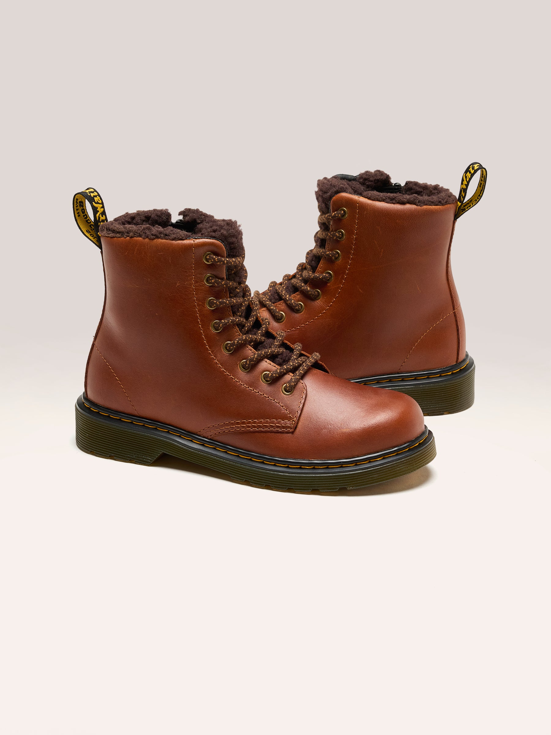 1460 Serena Lederen Laarzen voor Juniors (242 / G / DARK BROWN)