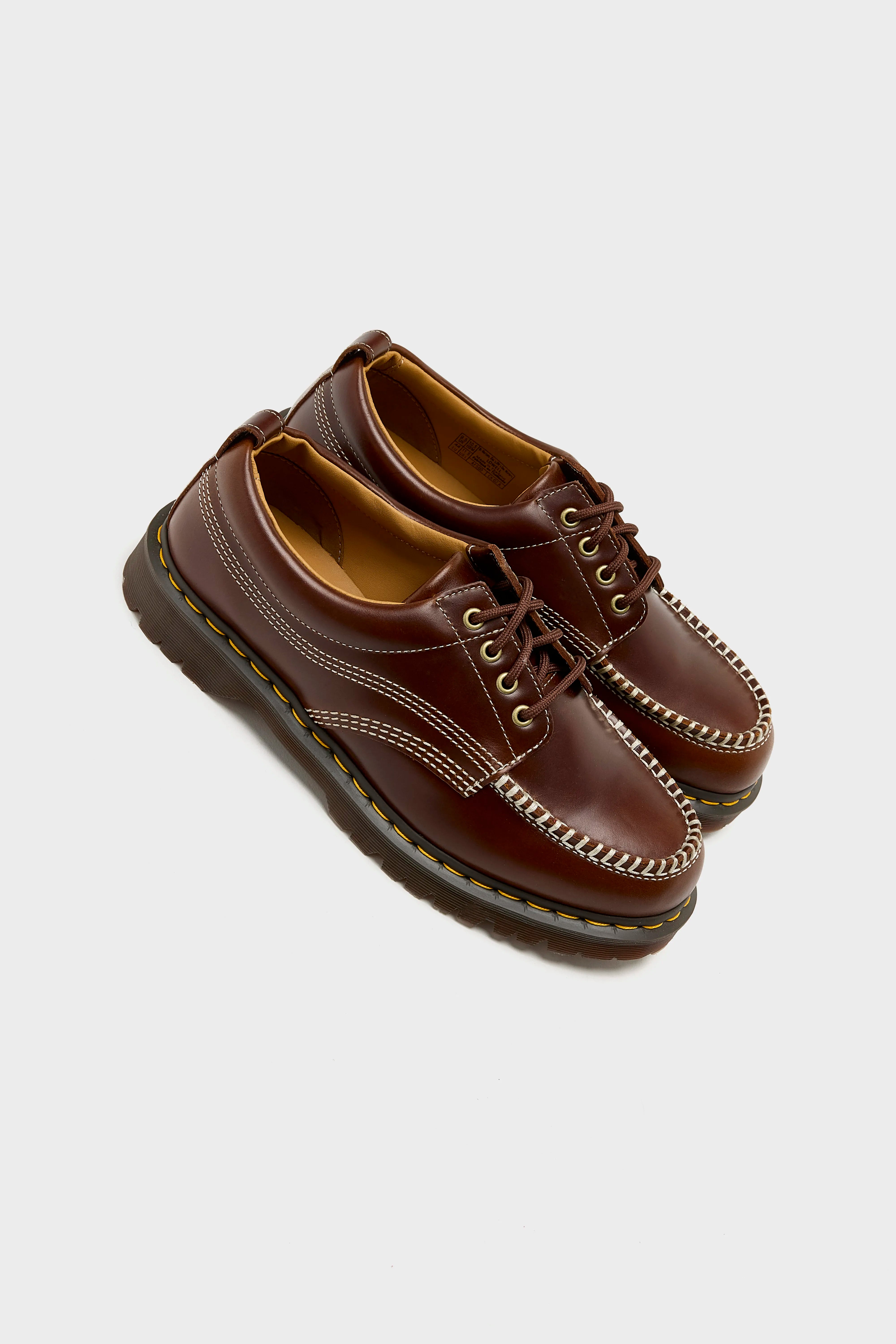 Lowell Leren Moc Toe Schoenen Voor Mannen (242 / M / DARK BROWN)
