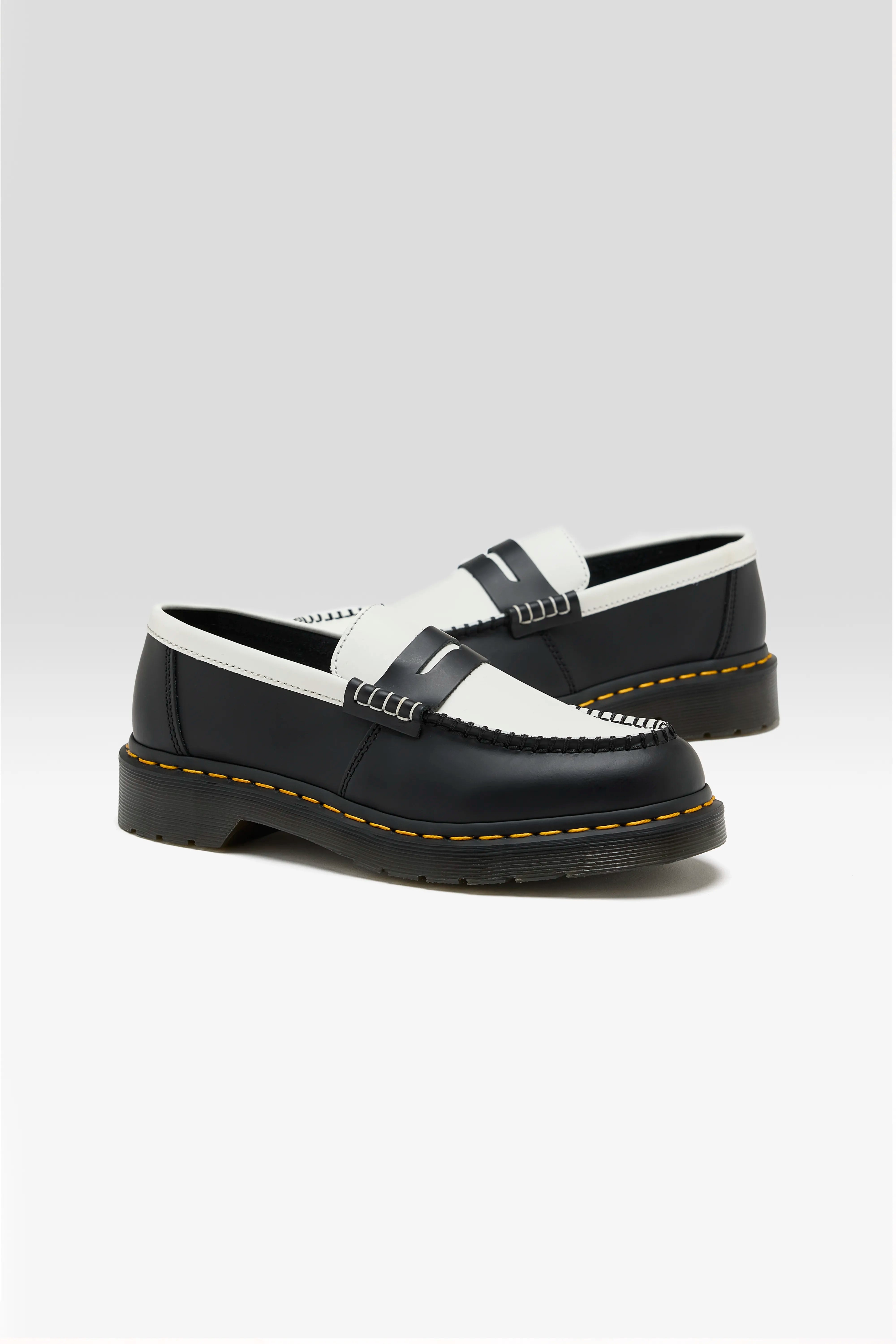 Penton Two-tone Smooth Leather Loafers For Women | Bellerose