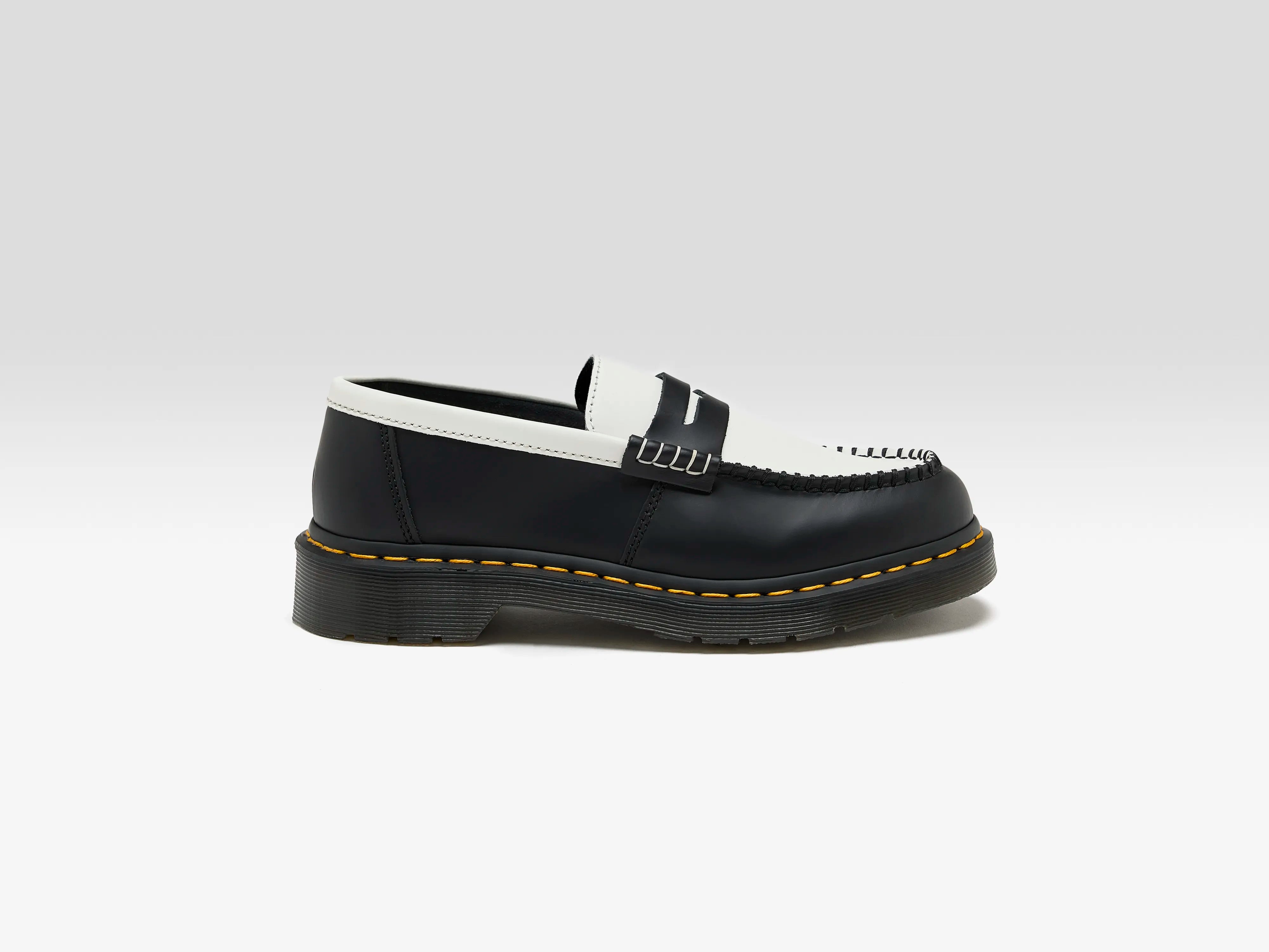 Dr. Martens ブラック ダブルバックルローファー Dr.Martens】PENTON QUAD DOUBLE STITCHES ローファー（Dr
