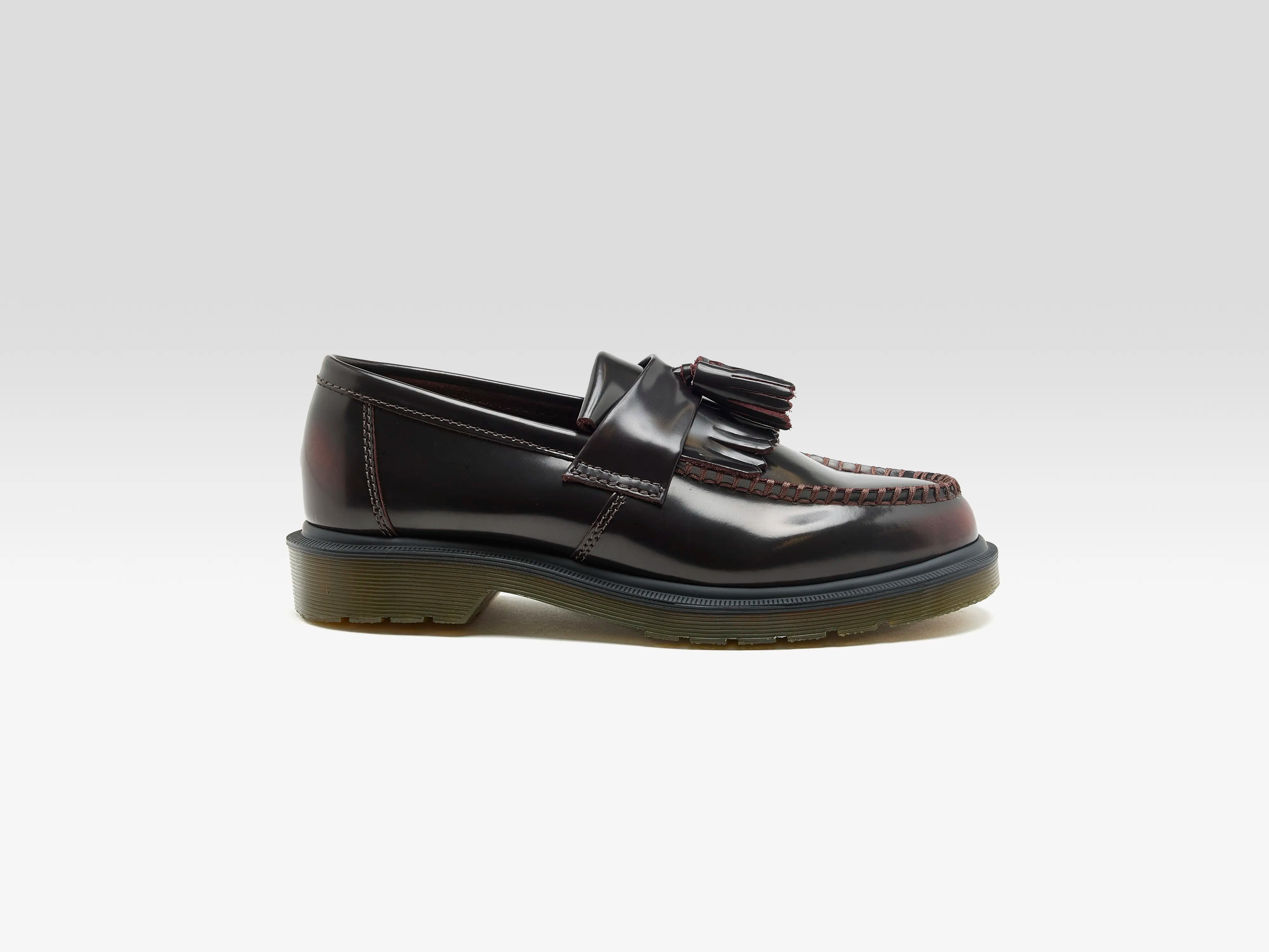 Mocassins Adrian en Cuir Arcadia à Pampilles pour Femmes (252 / W / RED)