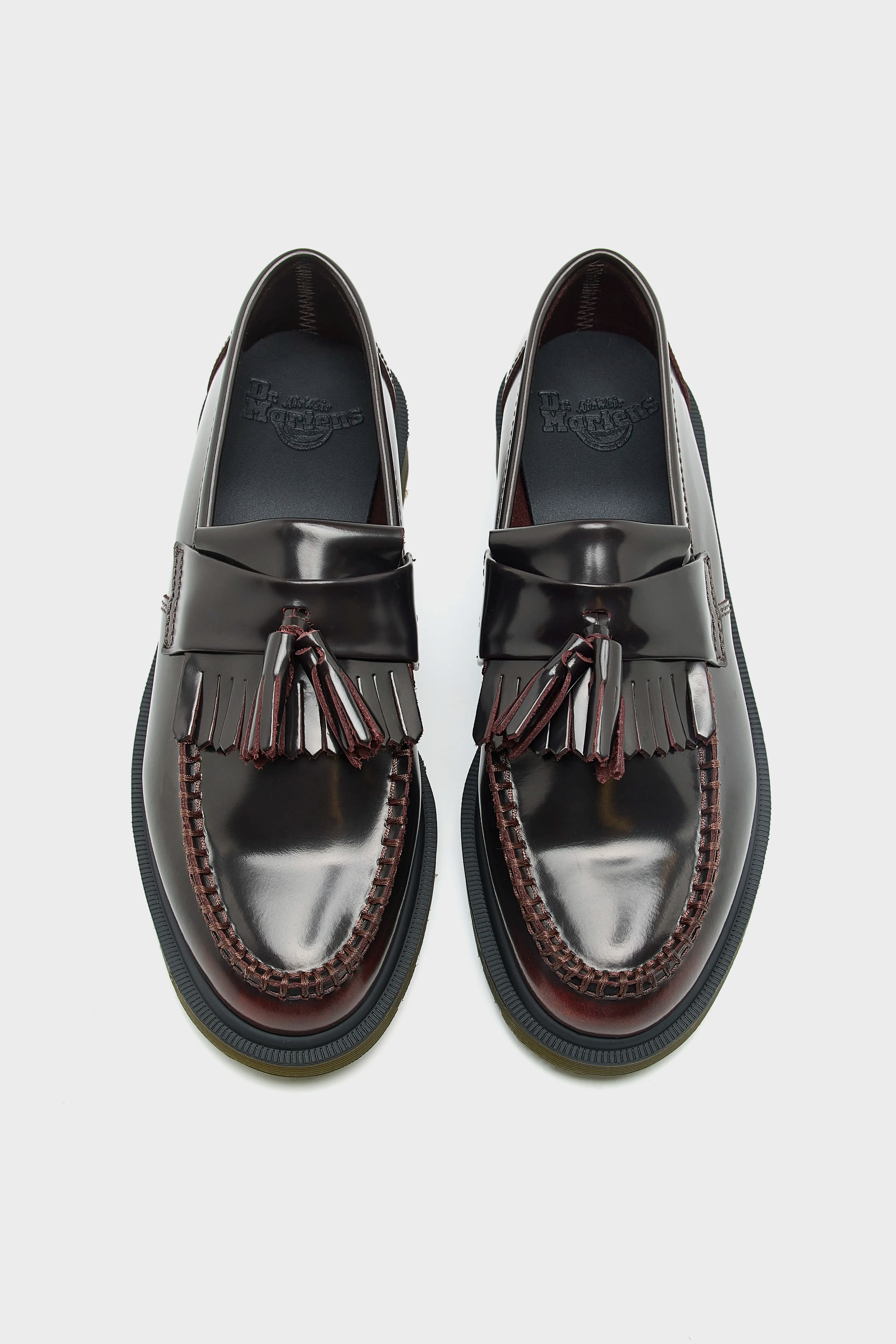 Mocassins Adrian en Cuir Arcadia à Pampilles pour Femmes (252 / W / RED)