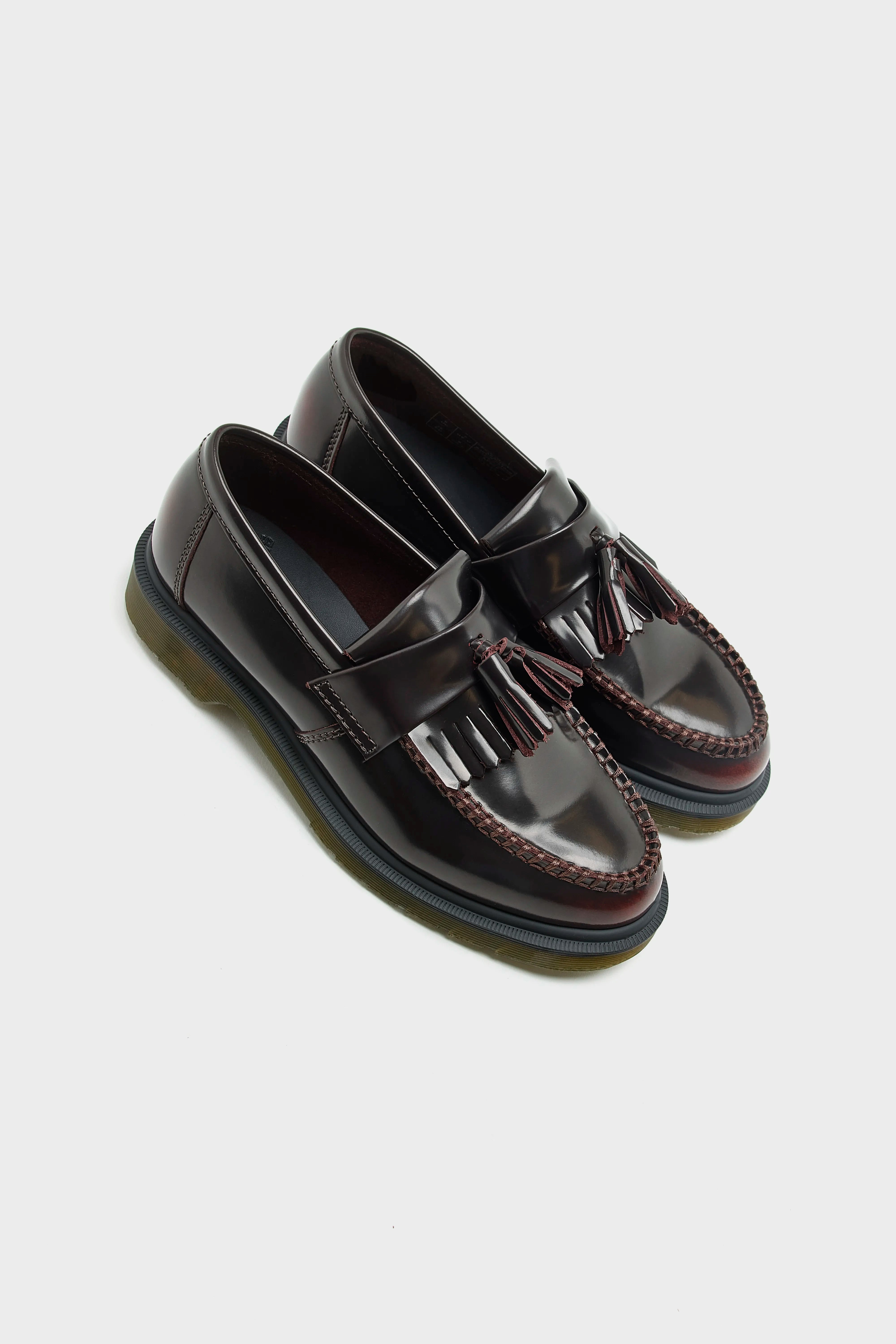 Mocassins Adrian en Cuir Arcadia à Pampilles pour Femmes (252 / W / RED)