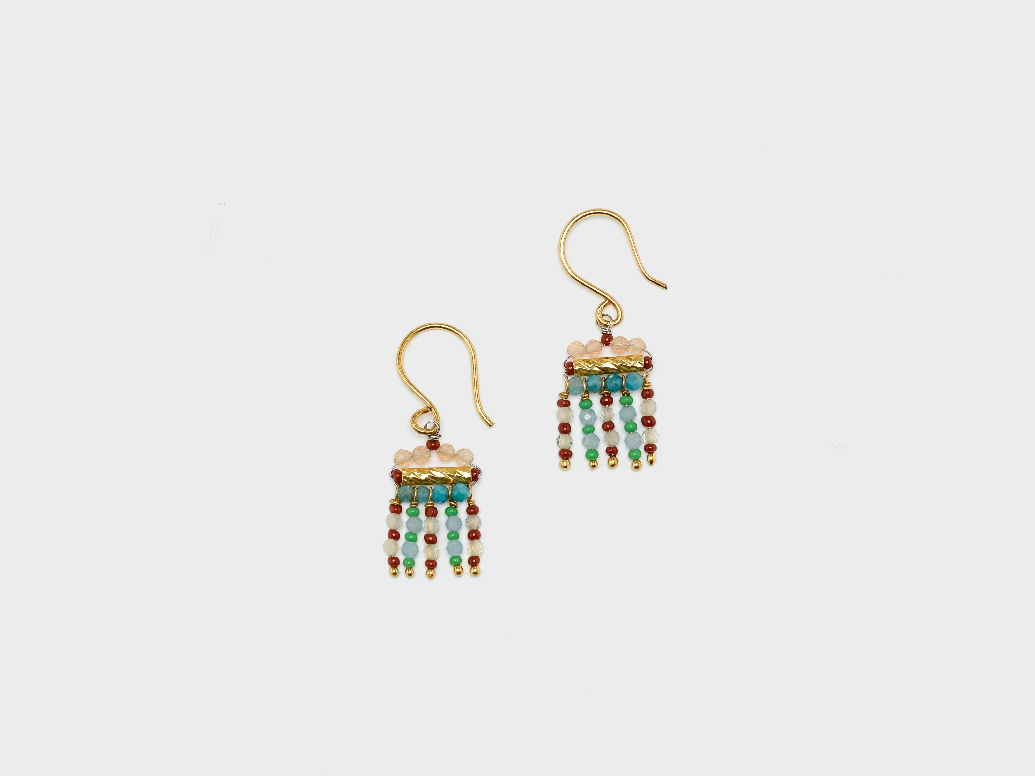 Le fourbi de capucine Le Fourbi de Capucine N°B5 Boucles d'oreilles gemstone
