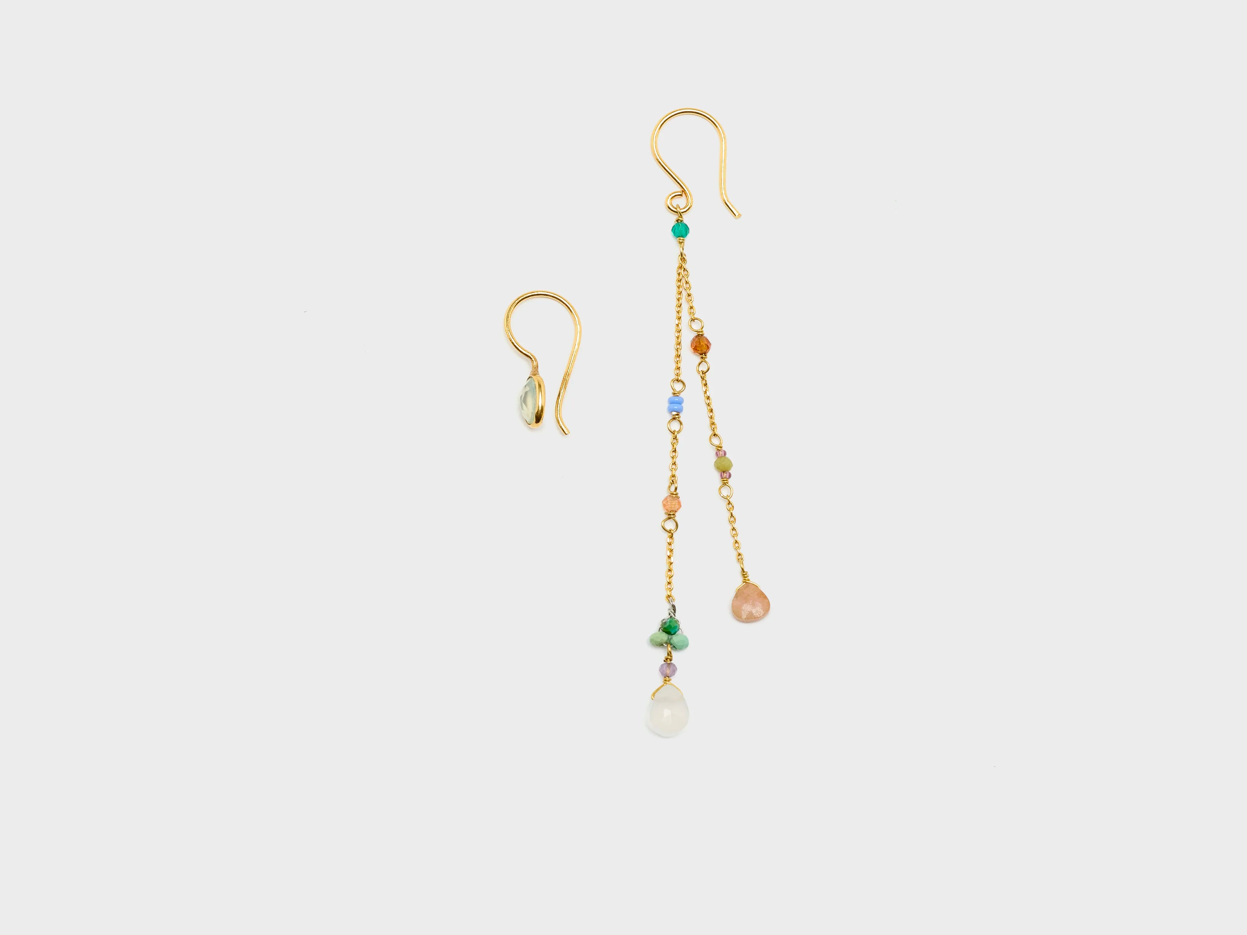 Asyalia Asymmetric Earrings  (261 / W / MULTICOLOR)