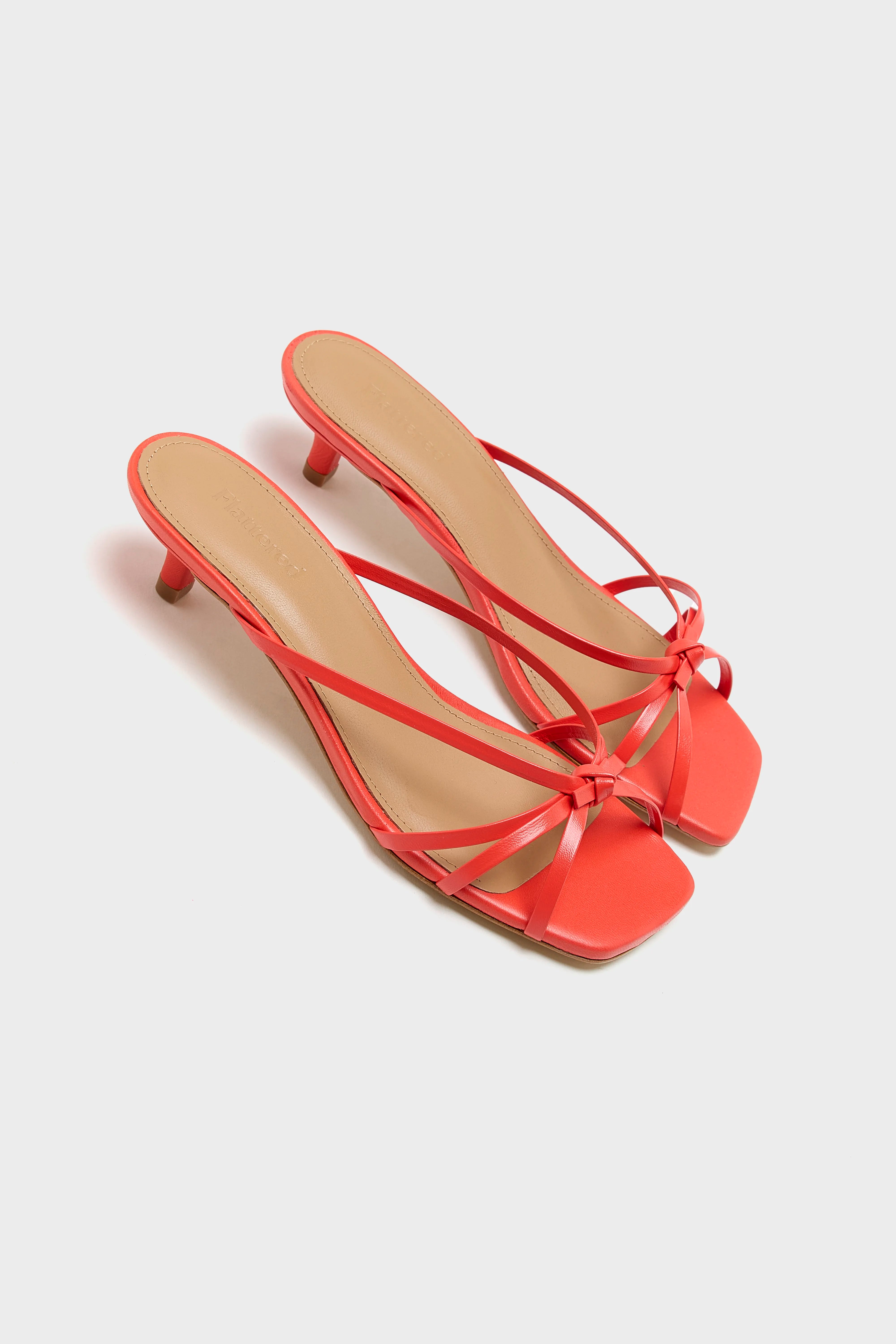 Flattered | Eunisa Kitten Heel Poppy Red Sandals | Bellerose Flattered | Eunisa Kitten Heel Poppy Red Sandals | Bellerose
