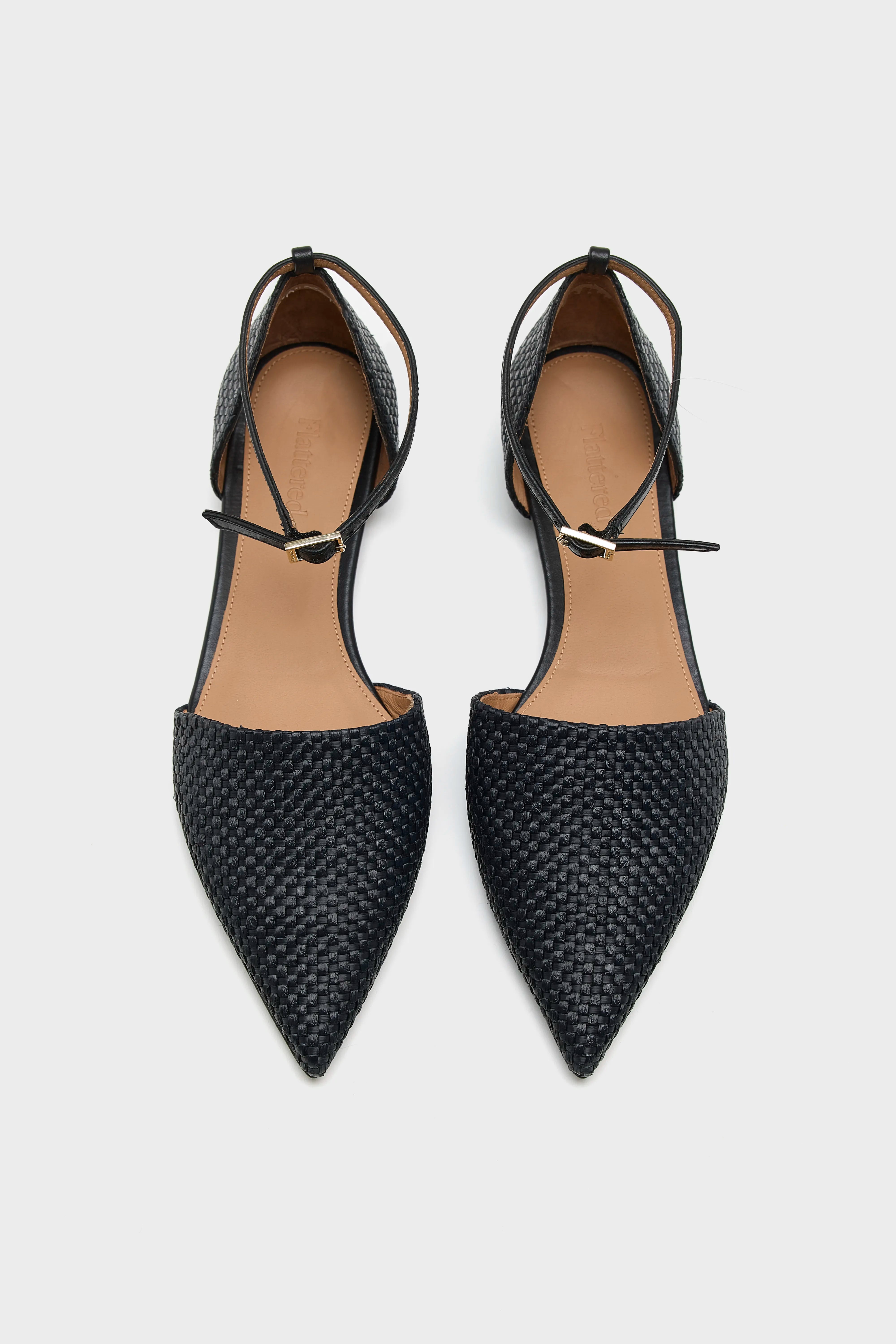 Frankie Small Weave Black Sandals Pour Femme | Bellerose