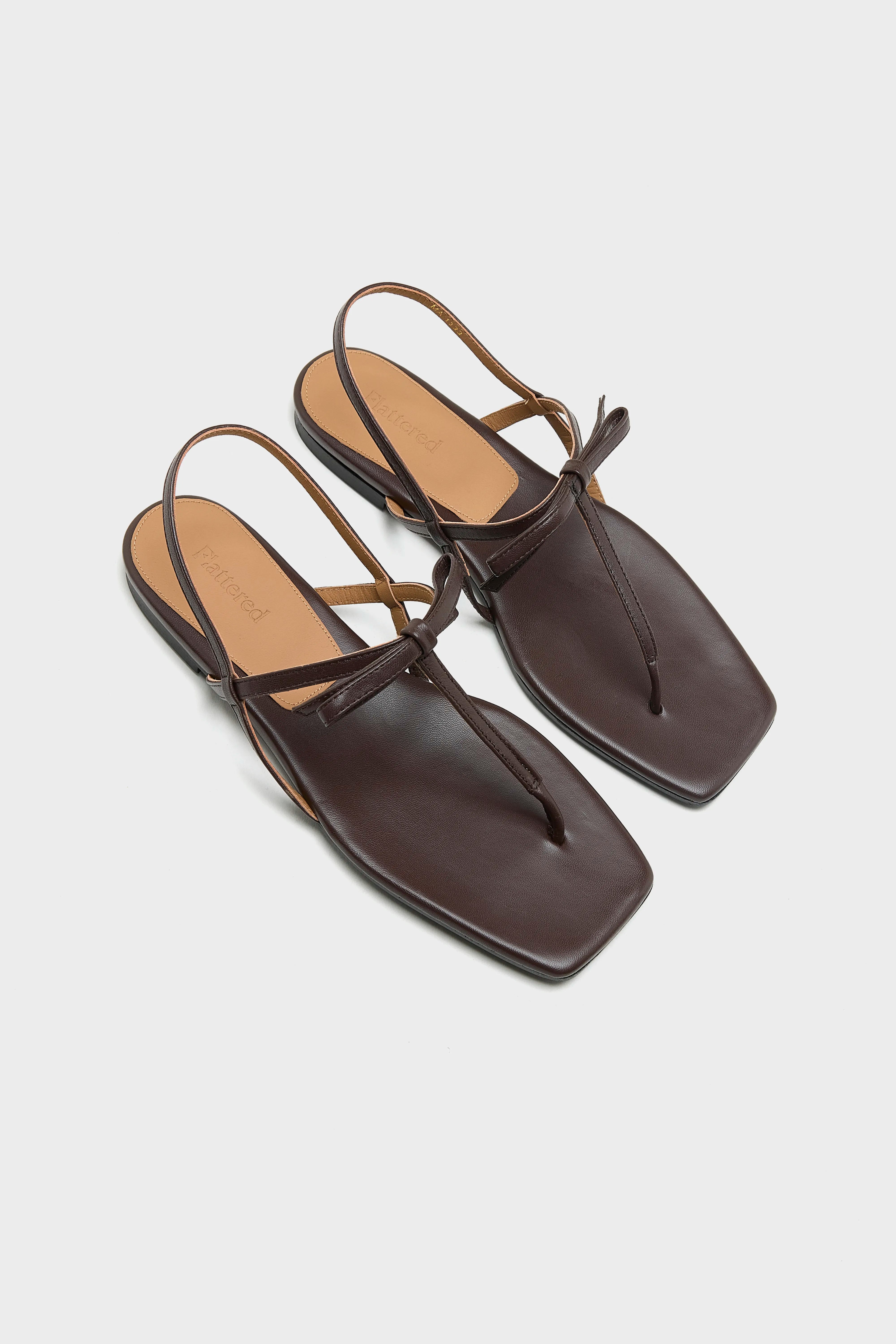 Sina Platte Sandalen (261 / W / CHOCOLATE)