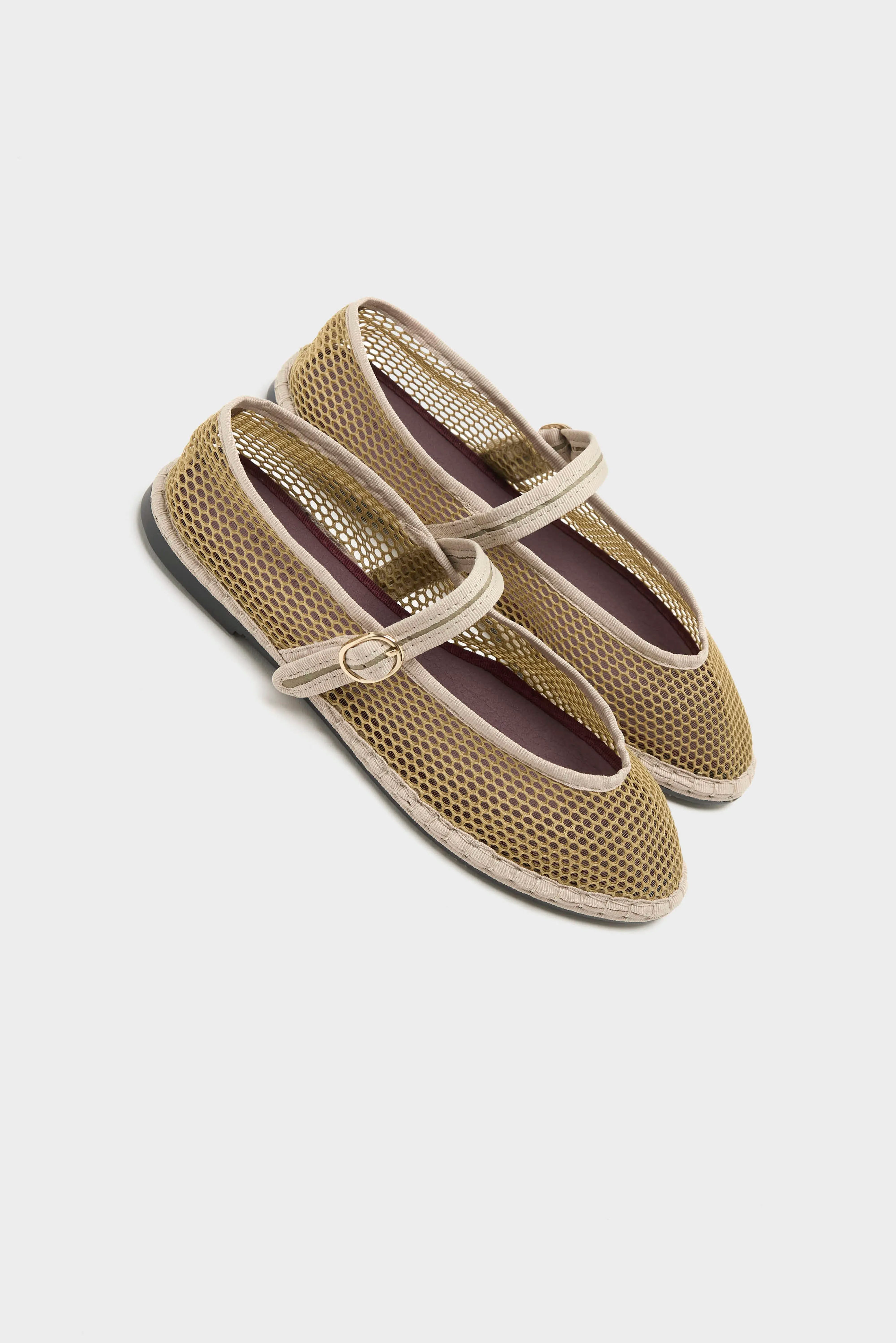 Isabella Mary Jane Espadrilles  (262 / W / LIGHT KHAKI)