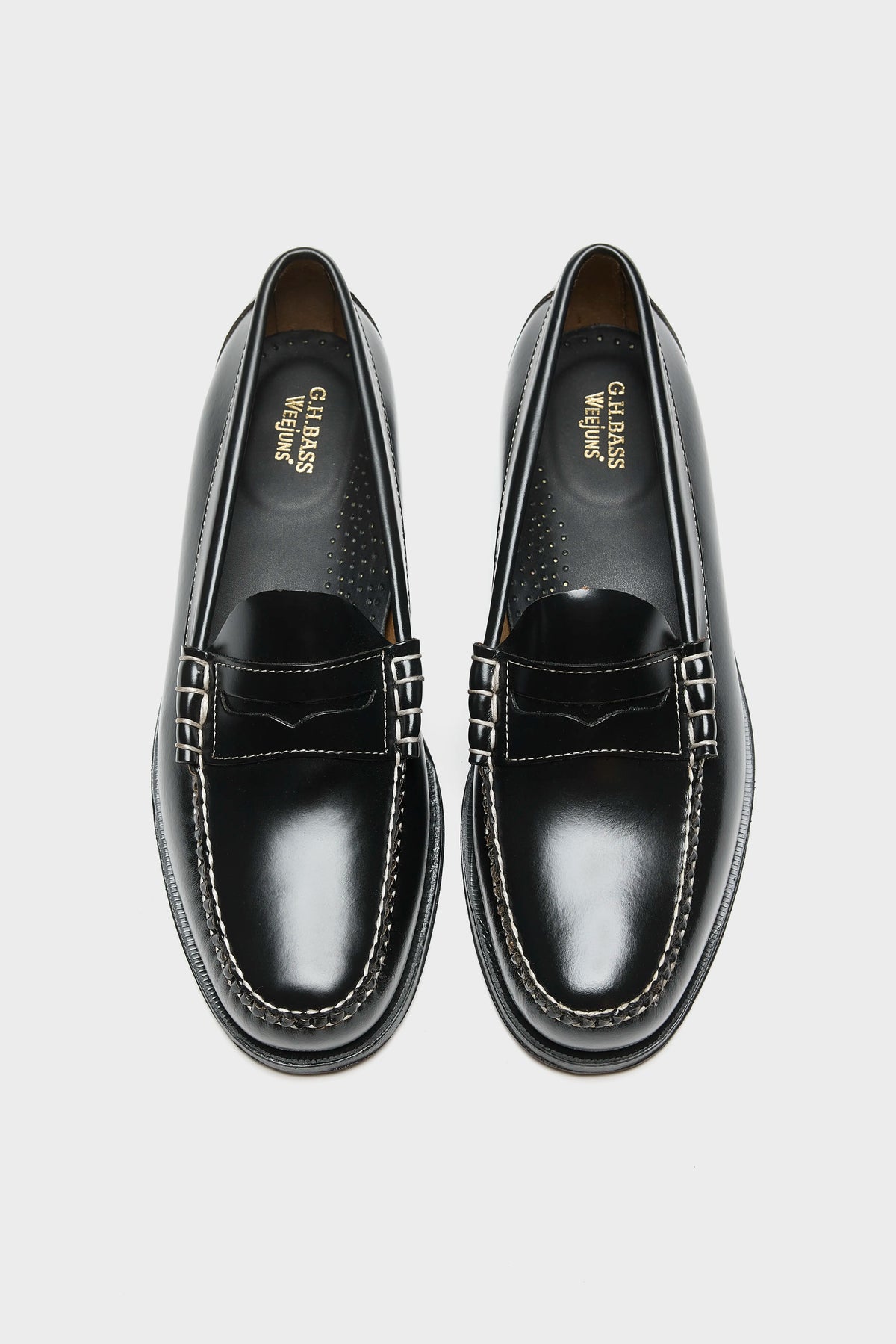Mocassins Weejuns Larson Penny à Coutures Contrastantes pour Homme (262 / M / BLACK)