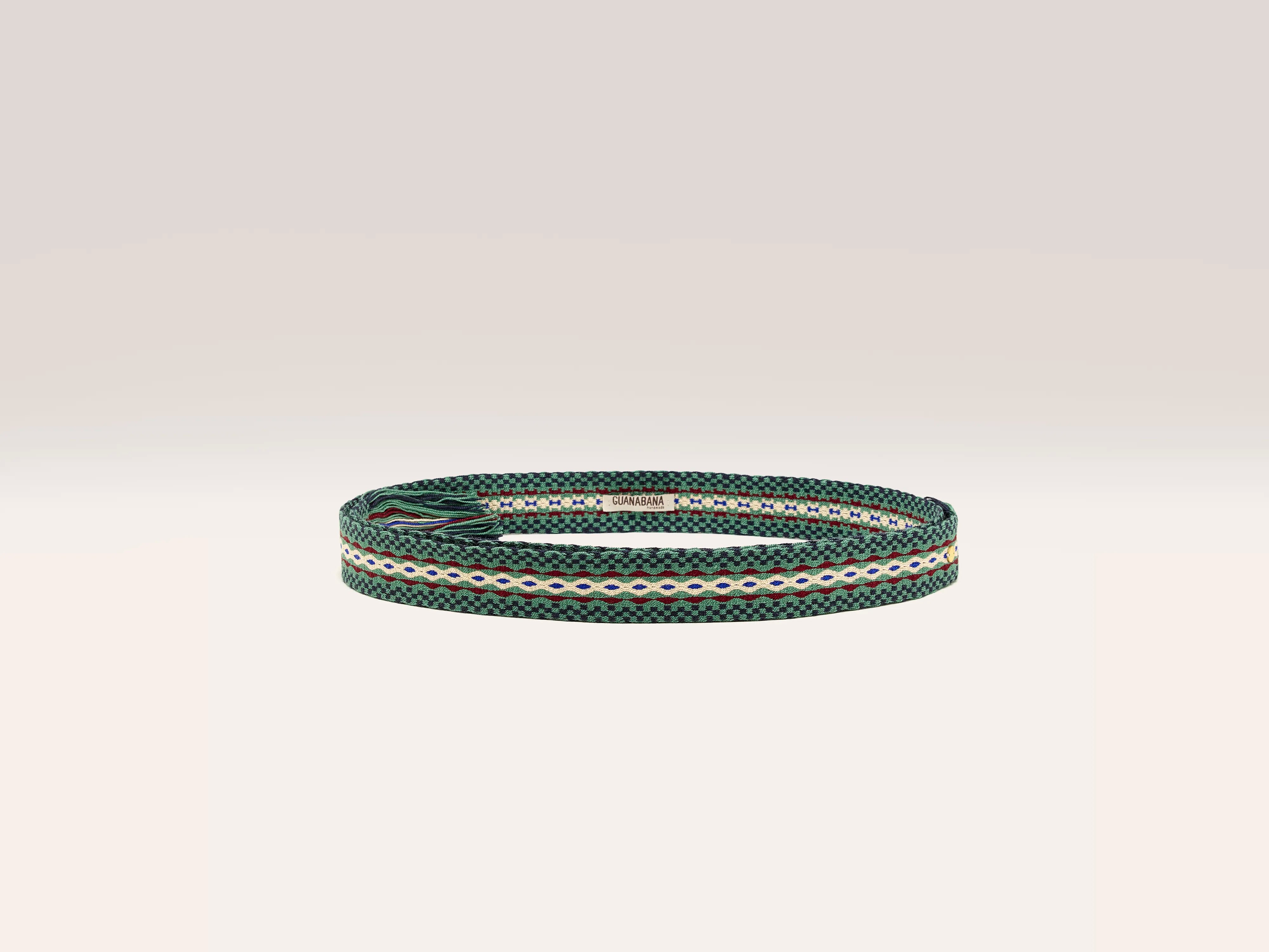 Wide Belt with Fringe (242 / W / GREEN)