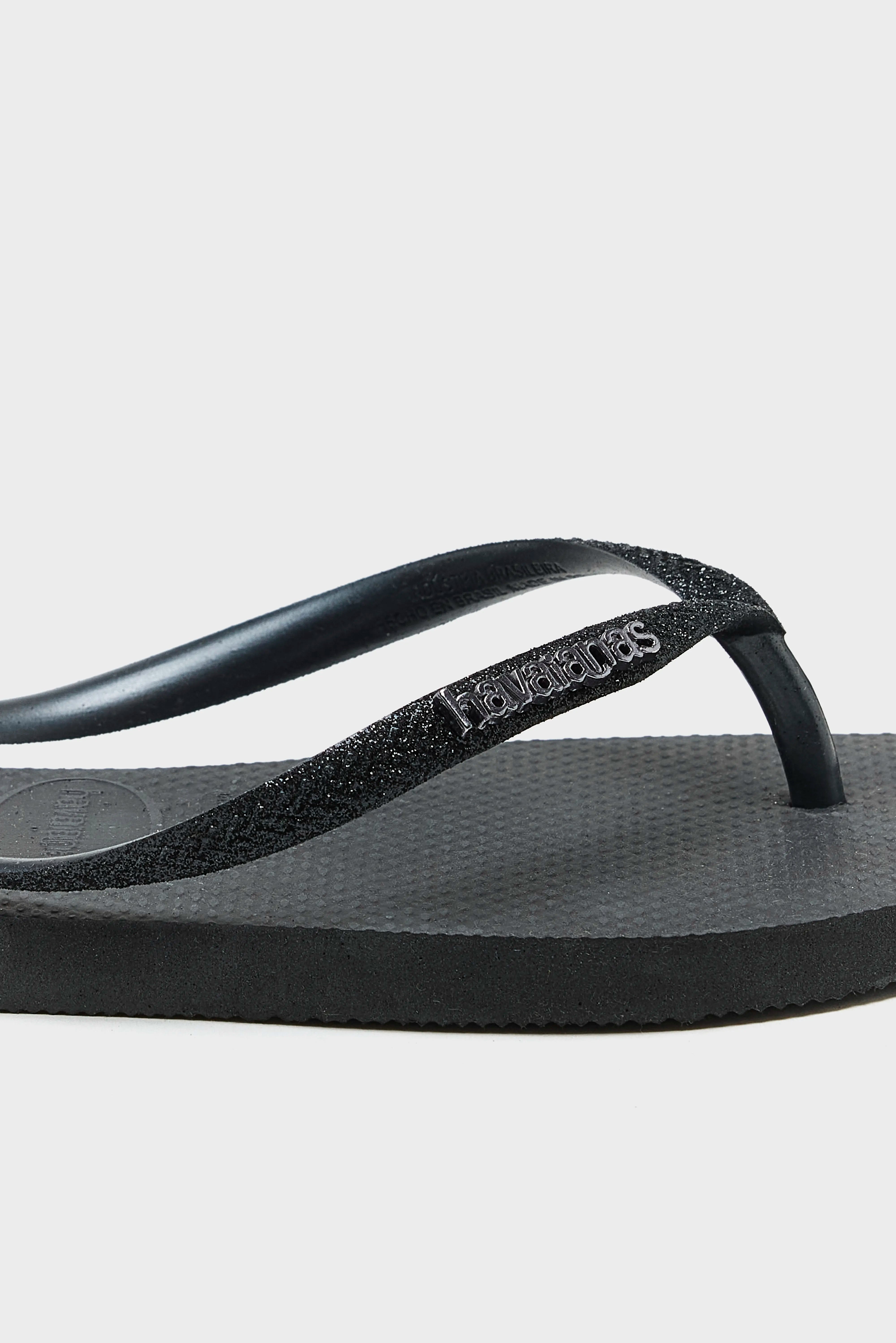 Slim Glitter II Flip Flops for Women  (251 / W / BLACK)