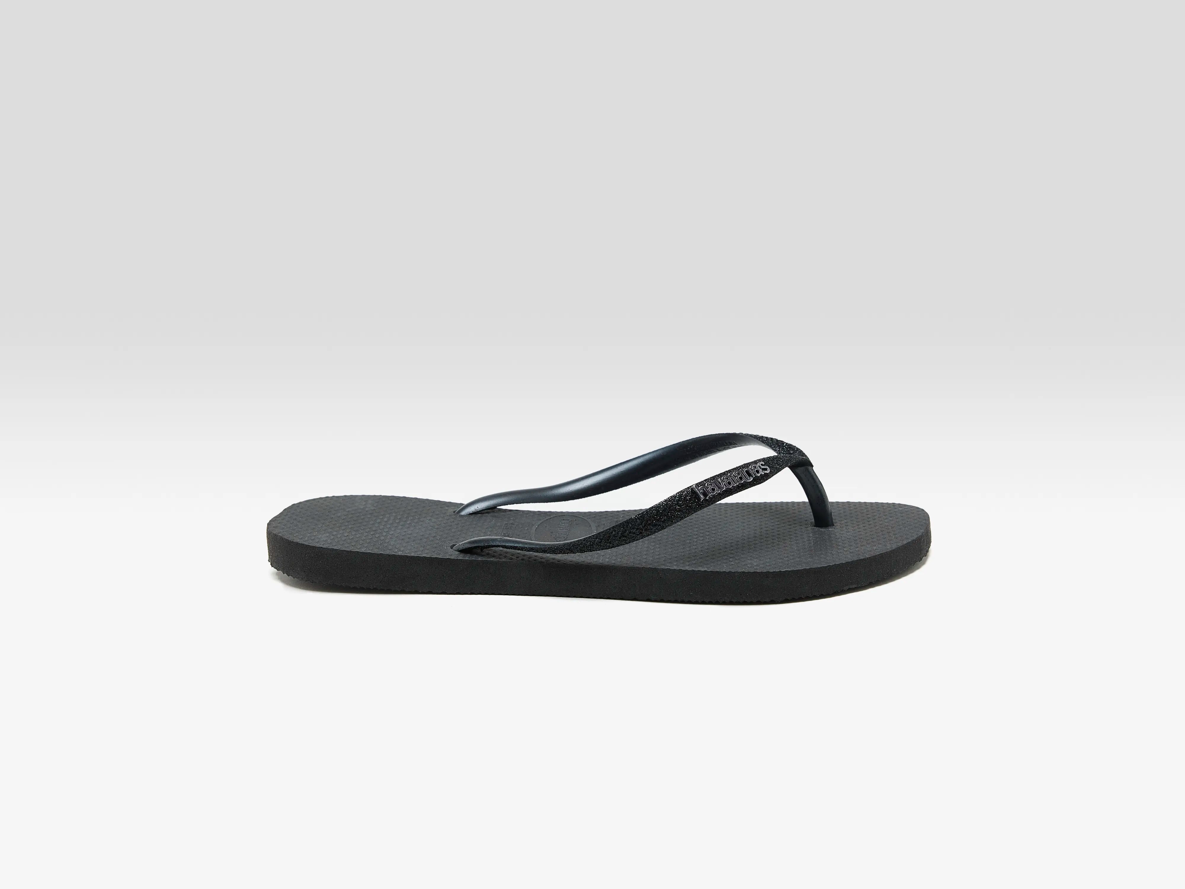 Slim Glitter II Flip Flops for Women  (251 / W / BLACK)