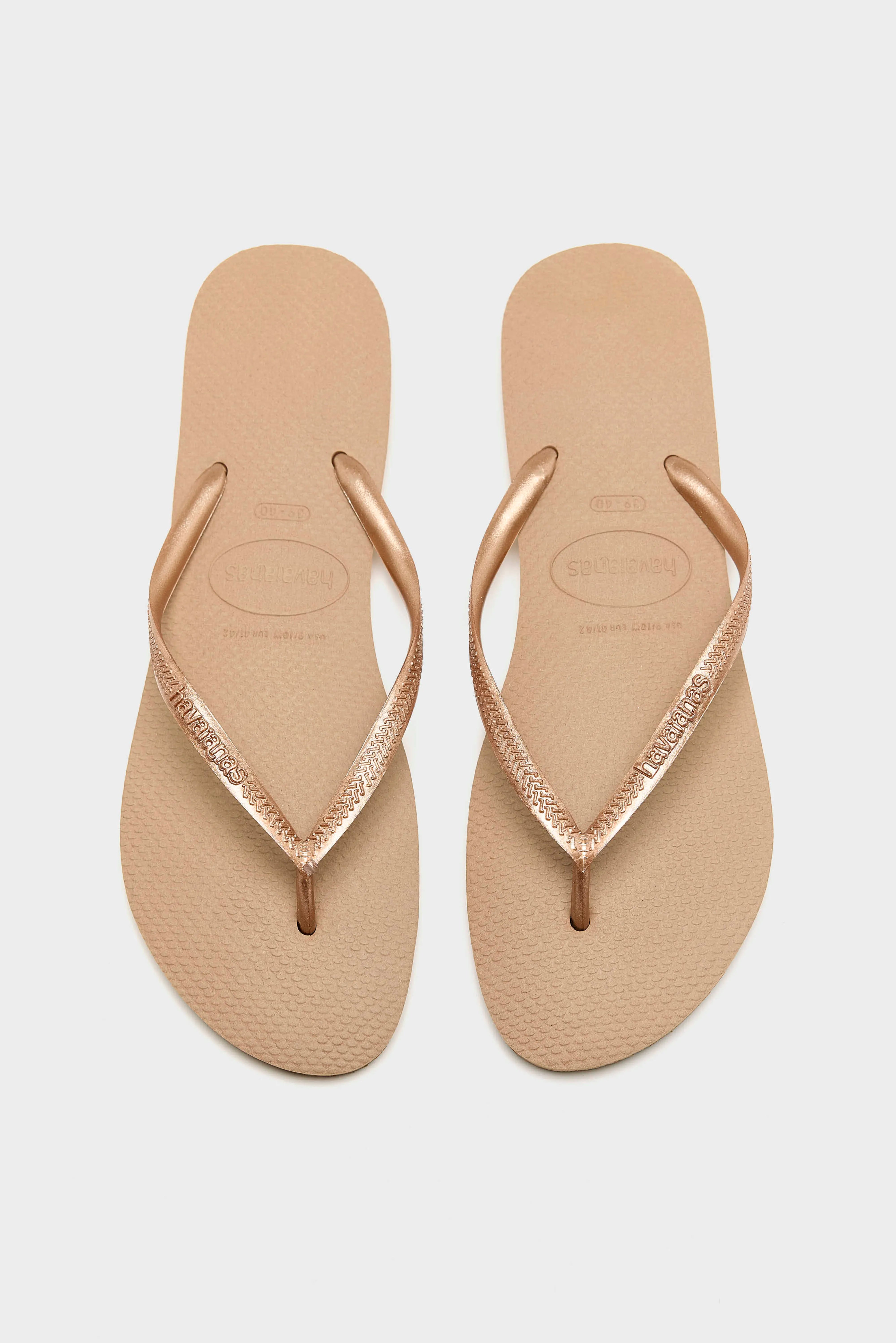 Slim fit Teenslippers (261 / W / PINK GOLD)