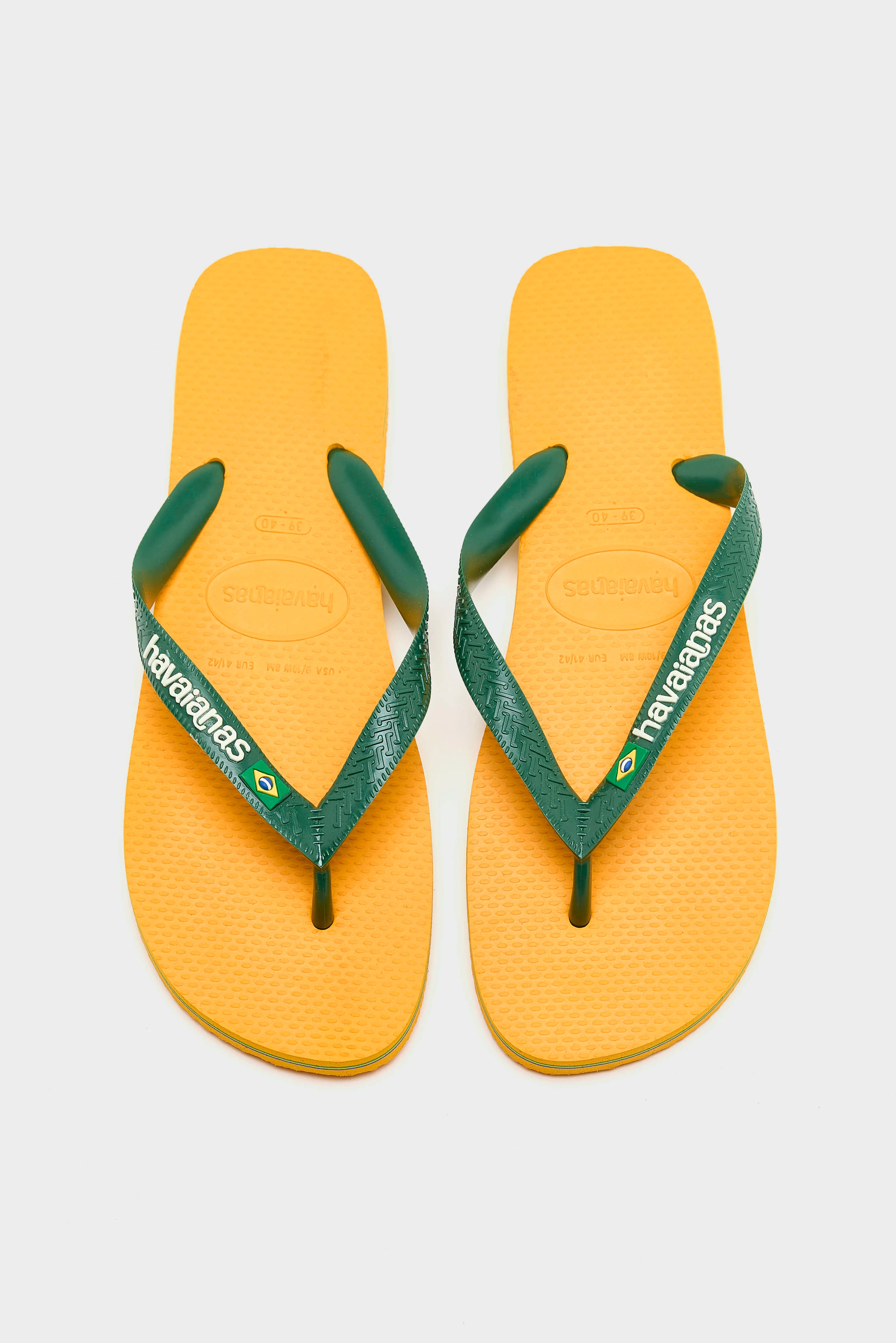 Brazil Logo Teenslippers (261 / W / YELLOW)