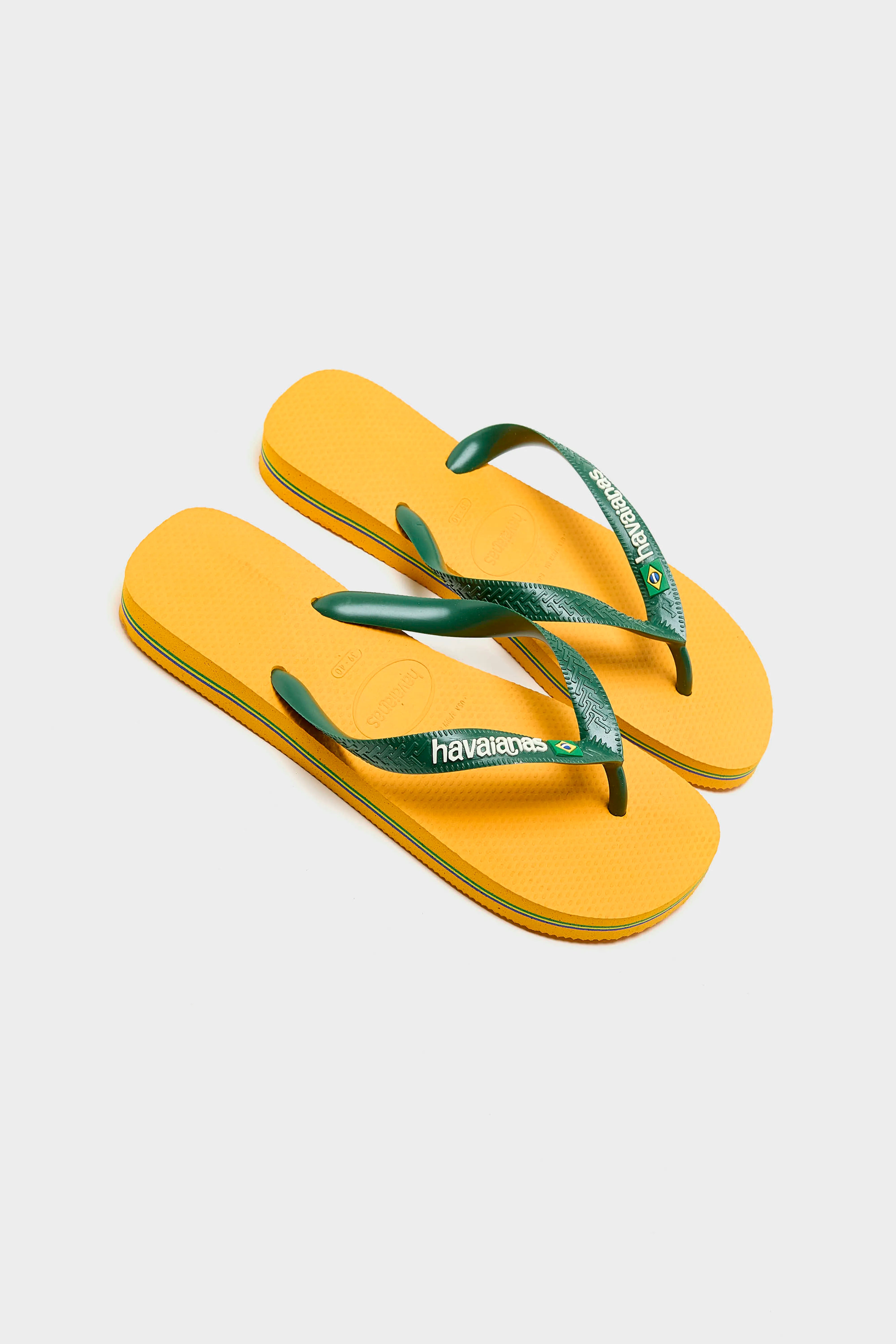 Brazil Logo Teenslippers (261 / W / YELLOW)