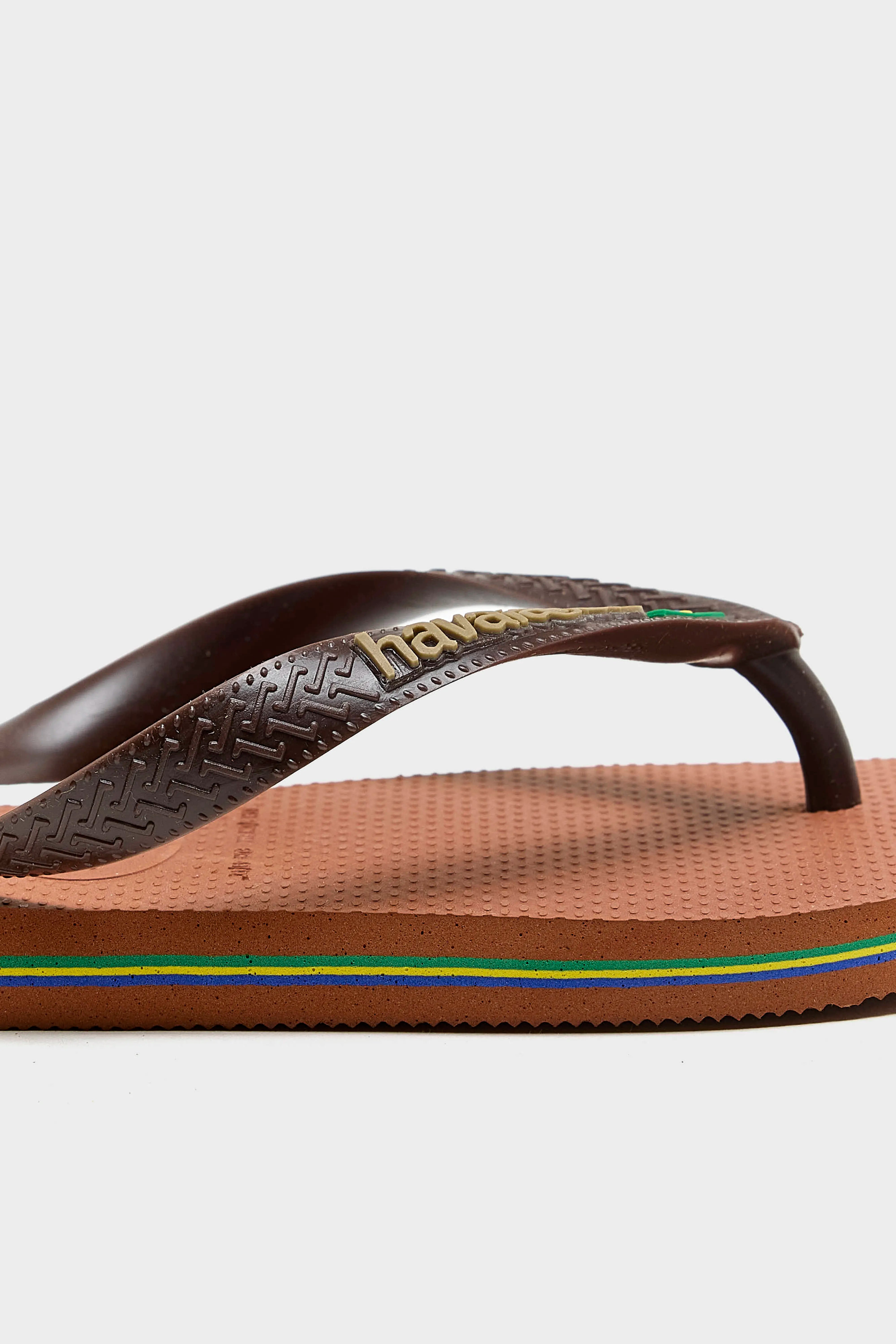 Brazil Logo Teenslippers (261 / W / BROWN)
