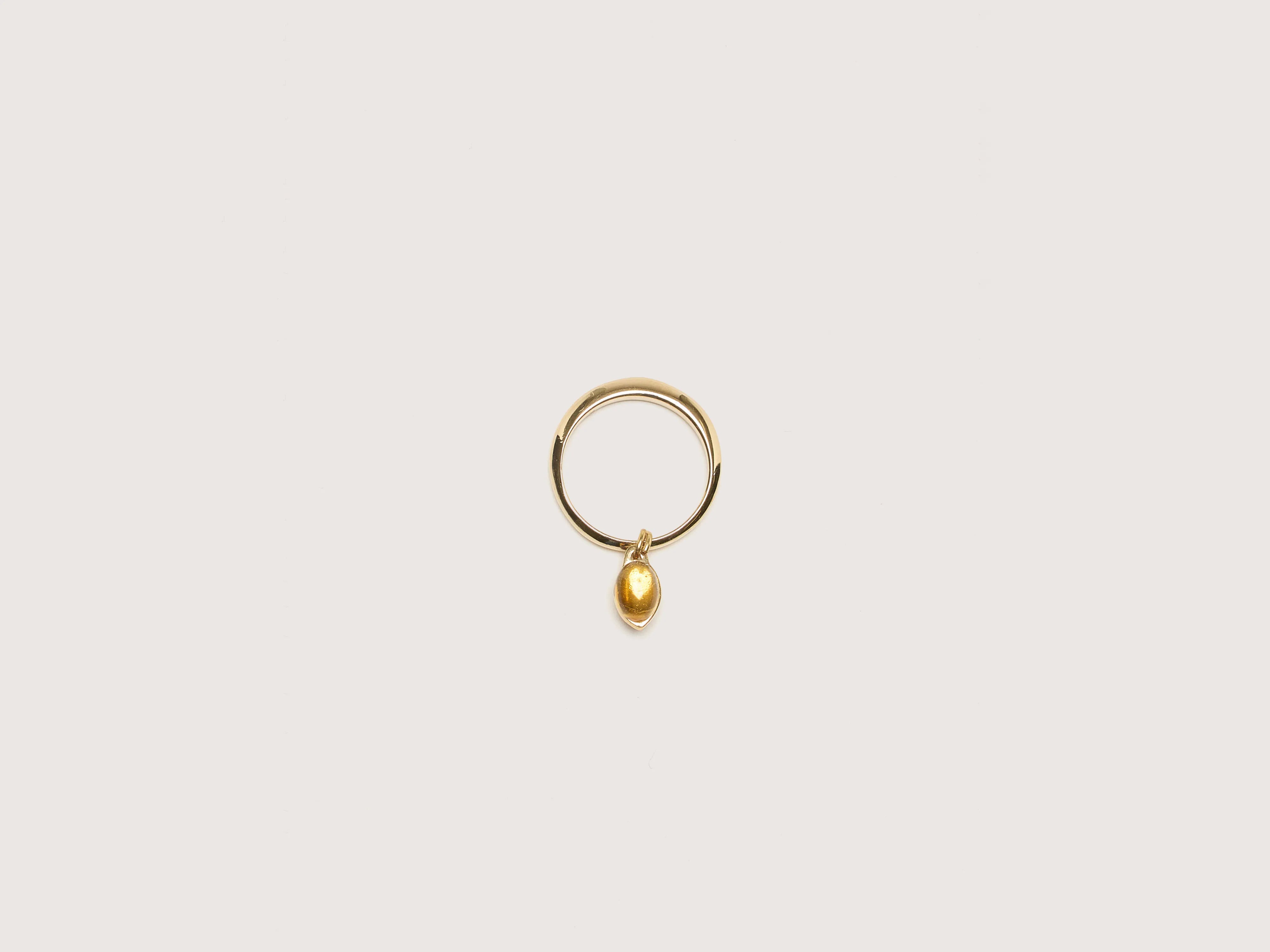 Citrine Drop Ring (242 / W / GOLD)