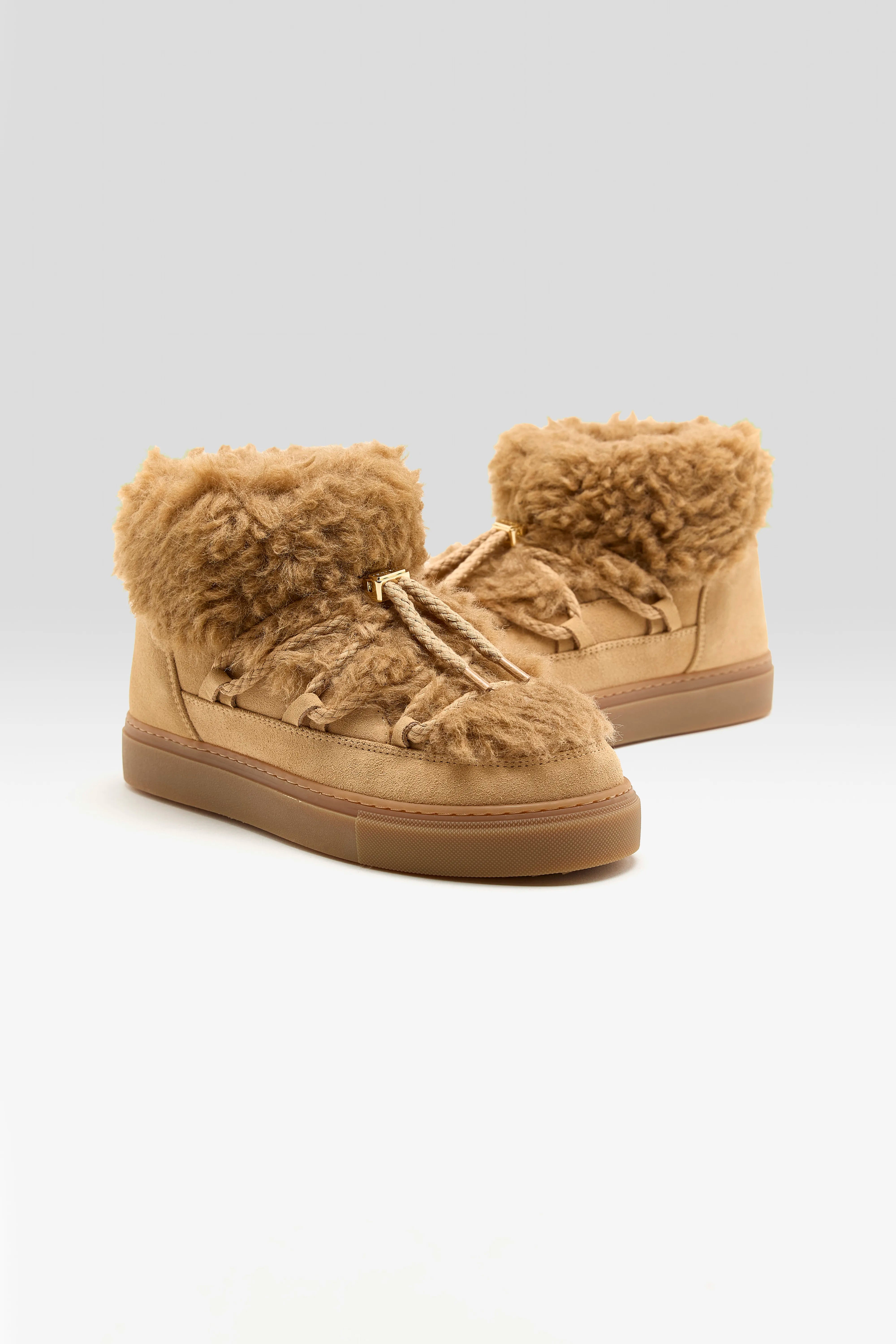 Teddy Low Boots (252 / W / BEIGE)