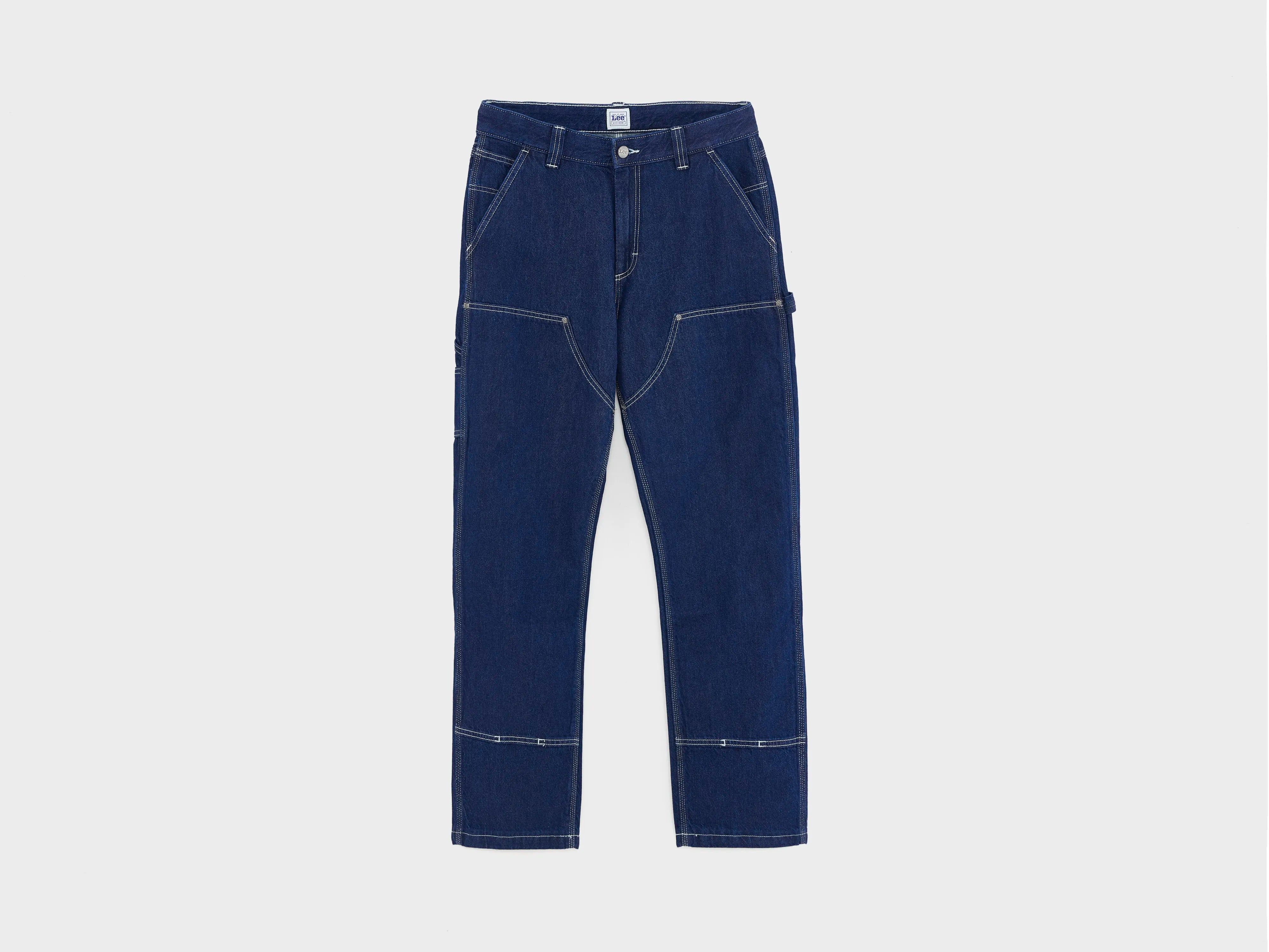 Double Knee Carpenter Raw Jeans  (251 / M / BLUE)